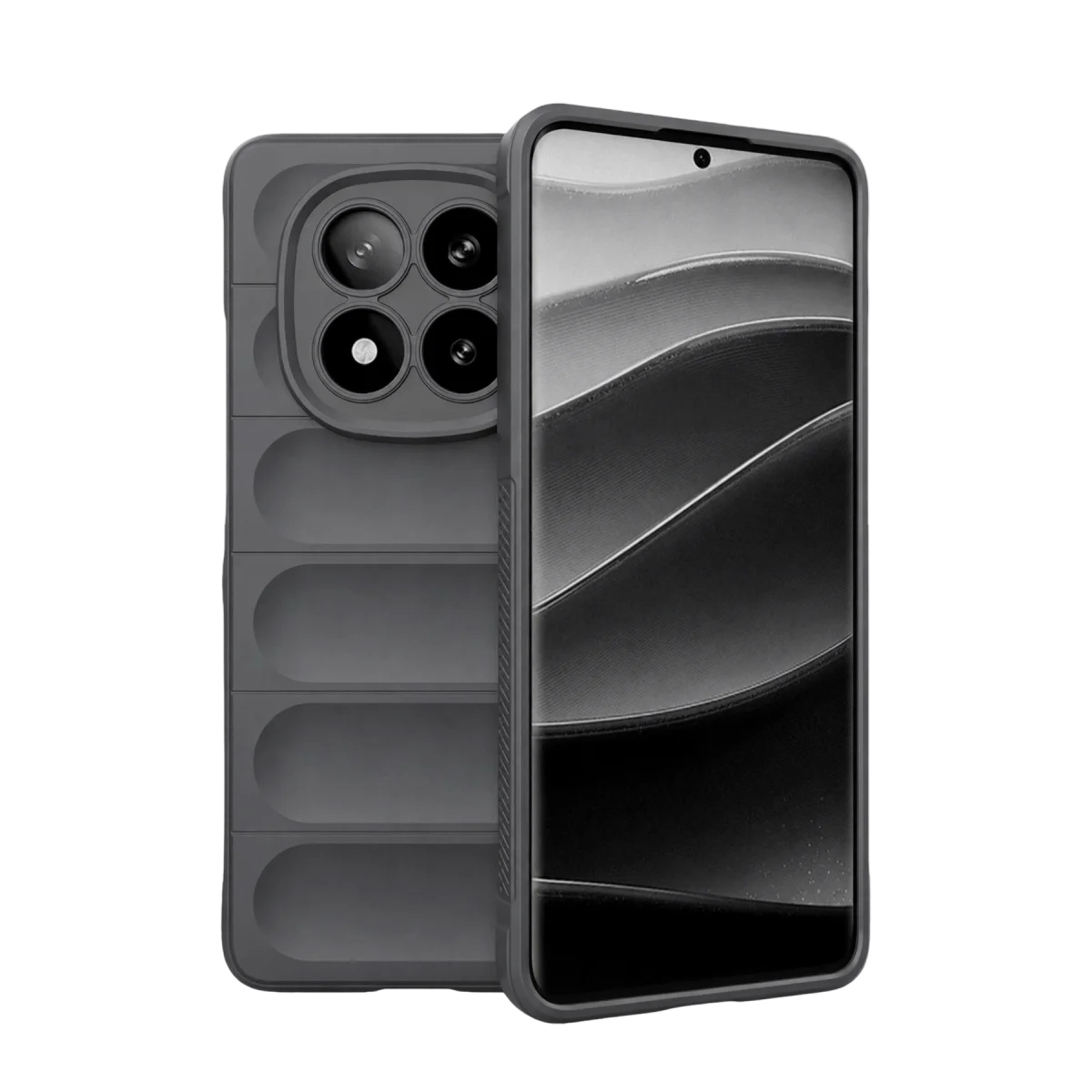 Note 15 4G Optimum Silikon Gri Kılıf - Mat Yüzey, Maksimum Koruma