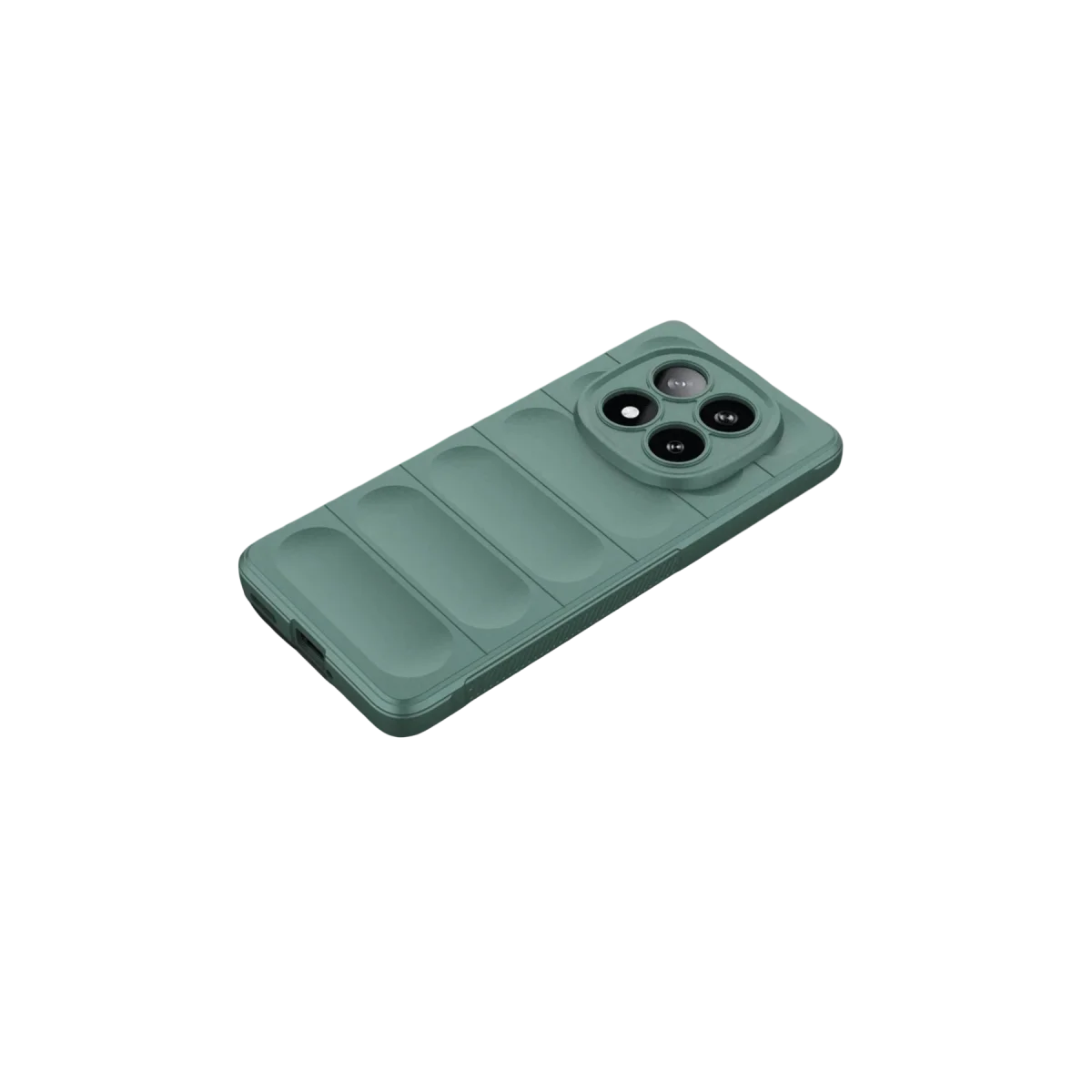 Note 15 4G Optimum Silikon Kılıf - Koyu Yeşil ve Maksimum Koruma