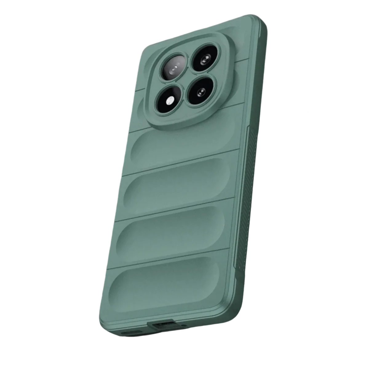 Note 15 4G Optimum Silikon Kılıf - Koyu Yeşil ve Maksimum Koruma