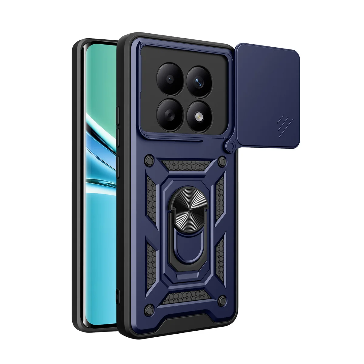 Note 15 4G Pars Lens Yüzüklü Silikon Kılıf - Maksimum Koruma ve Güvenlik