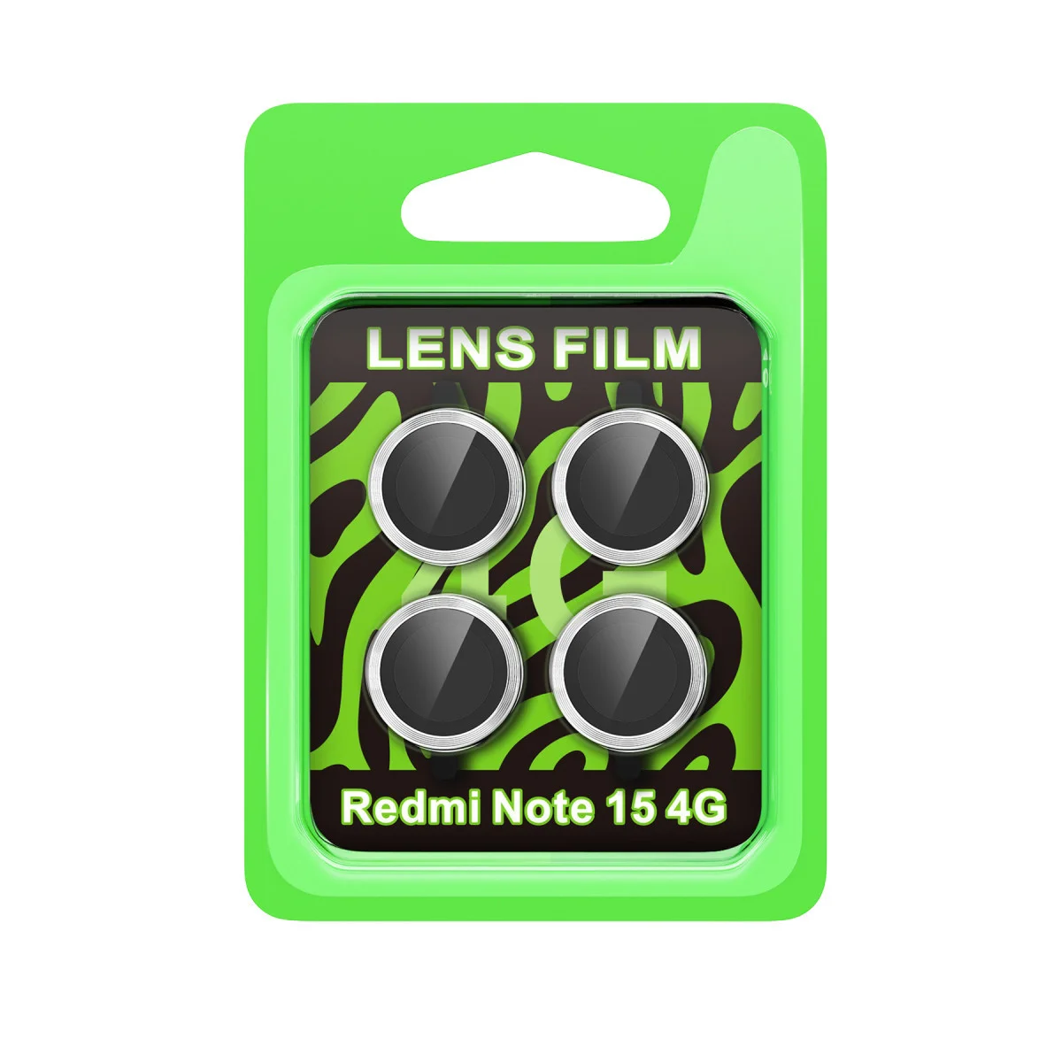 Note 15 4G Raze Metal Kamera Lens - 3D HD Gümüş Tempered Cam