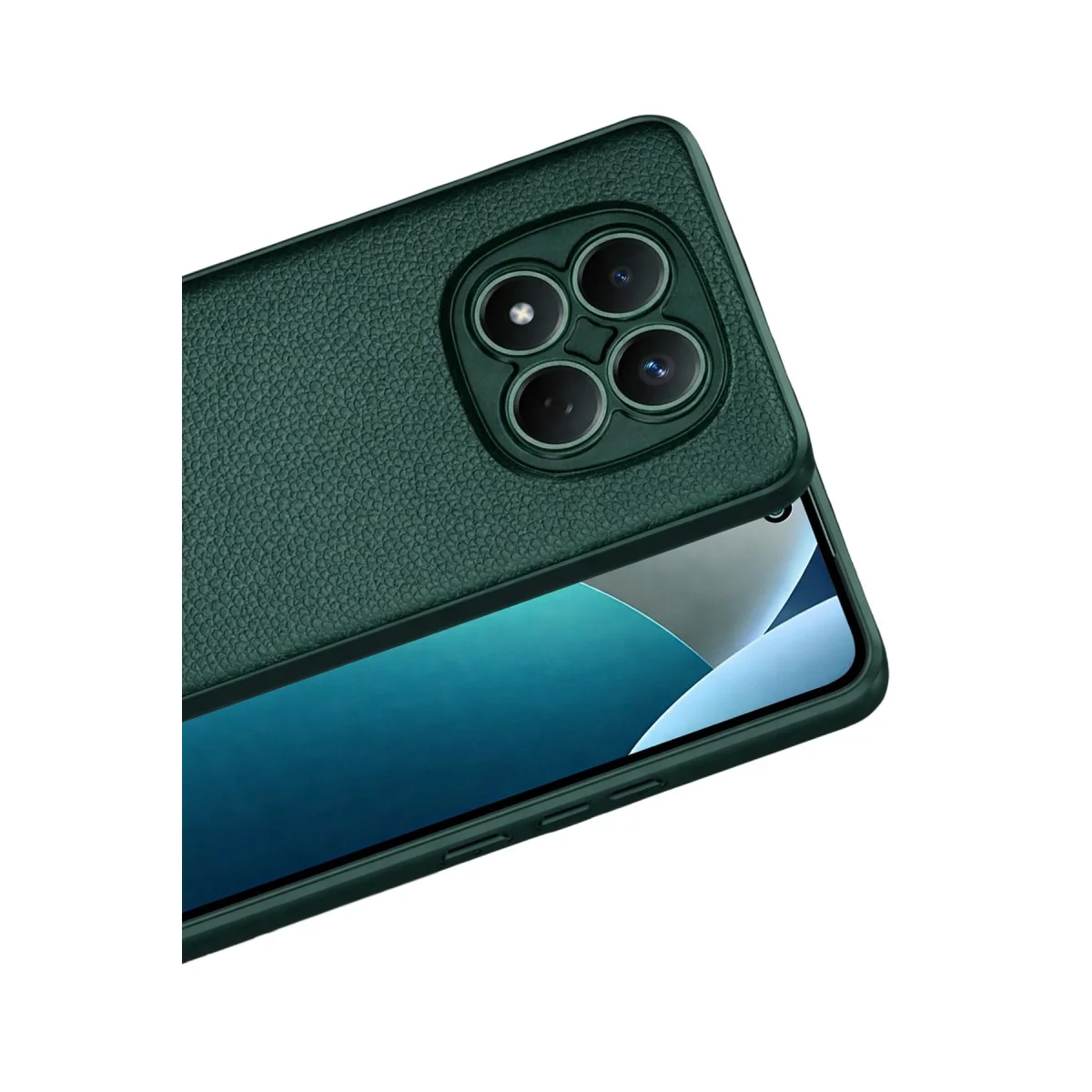 Note 15 4G Thermax Silikon Kılıf - Koyu Yeşil Premium Koruma Kılıfı