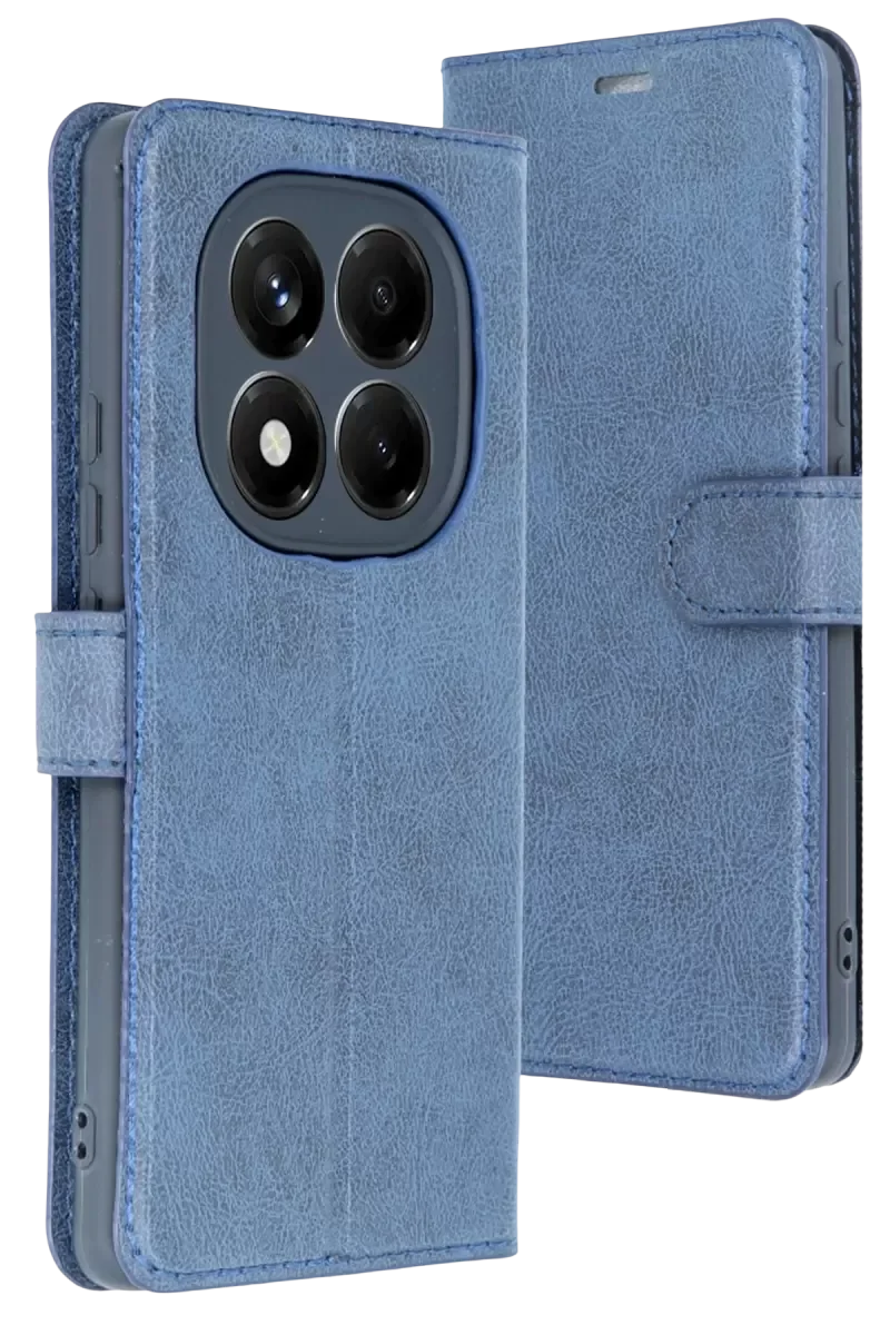 Note 15 4G Trend S Plus Kapaklı Kılıf - Lacivert, Standlı Şık Koruma