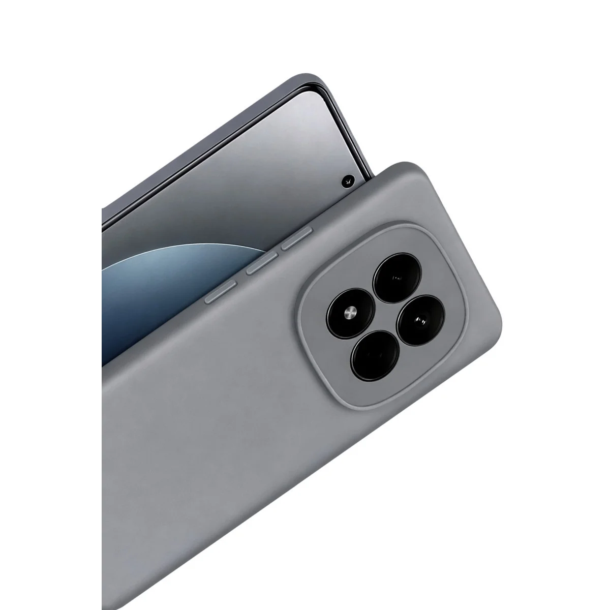 Note 15 Pro 4G First Silikon Gri Kılıf - Maksimum Koruma ve Şık Tasarım