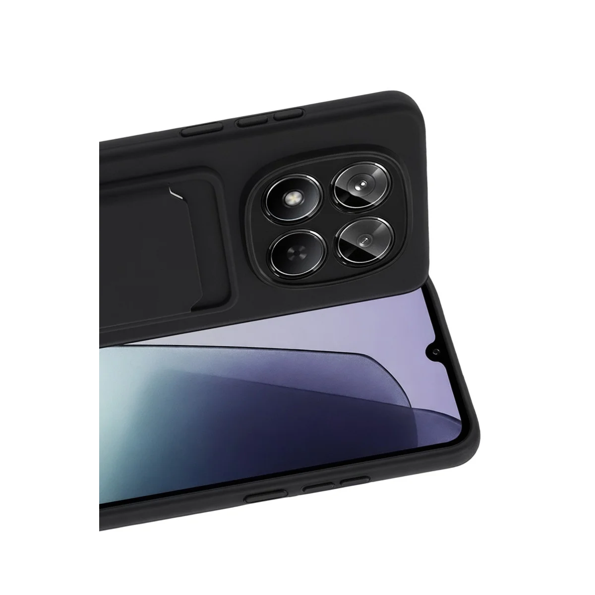 Note 15 Pro 4G Kelvin Kartvizitli Silikon Kılıf - Siyah