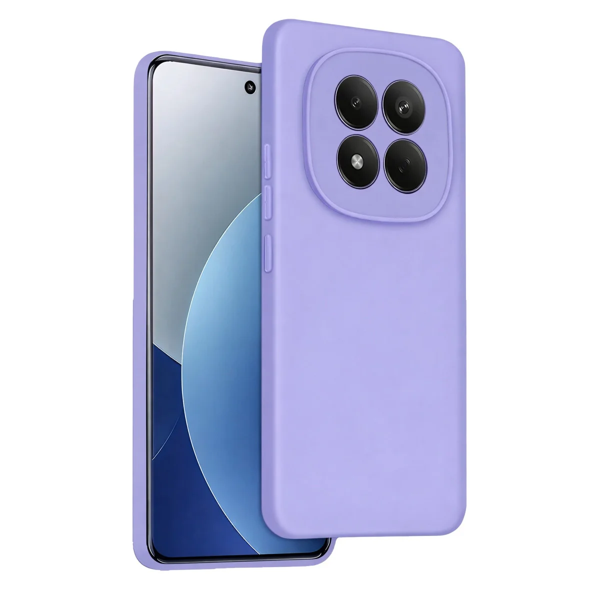 Note 15 Pro 4G Silikon Kılıf (Lila) - Şıklık ve Maksimum Koruma