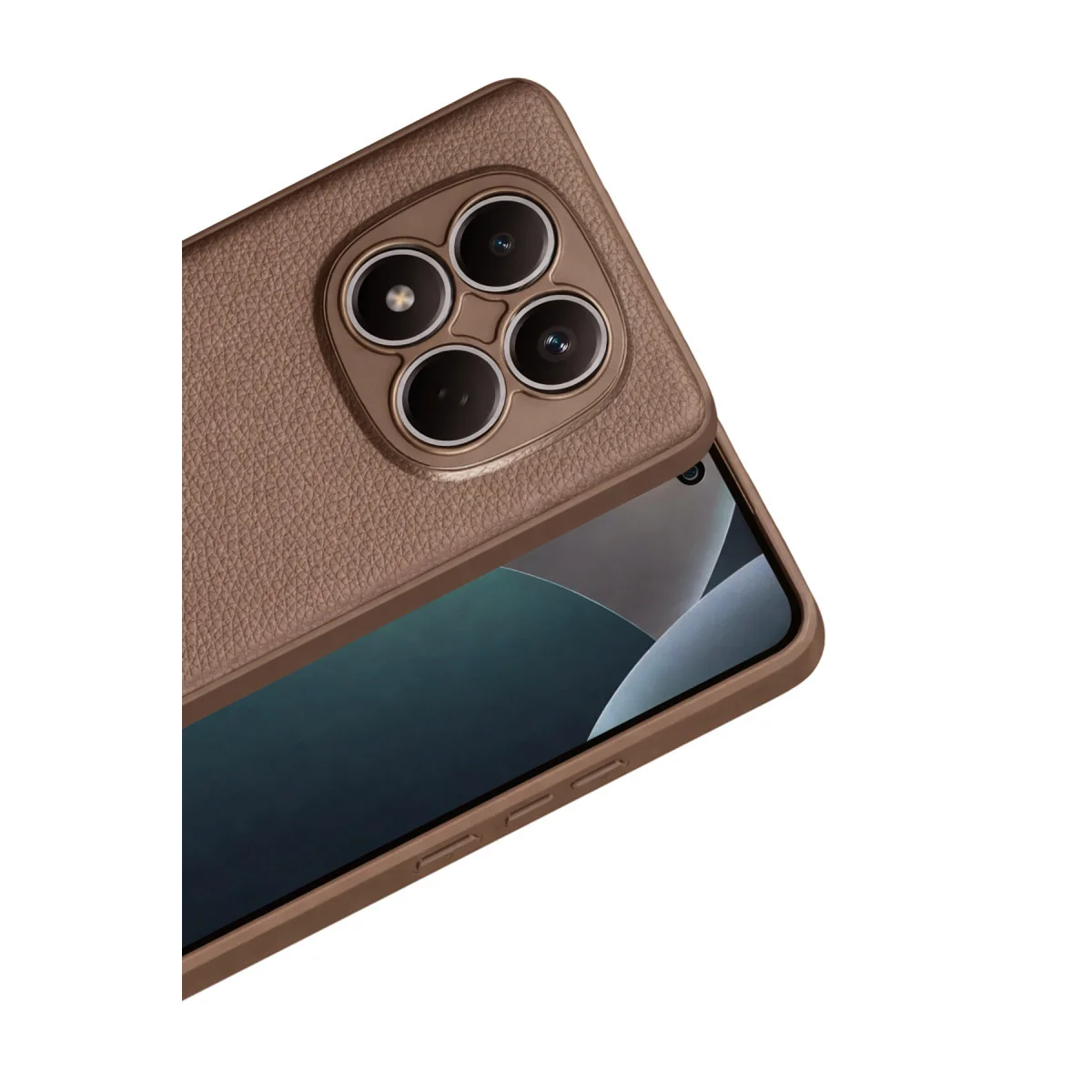 Note 15 Pro 4G Thermax Silikon Kılıf - Kahverengi Şık ve Ultra Koruyucu Tasarım