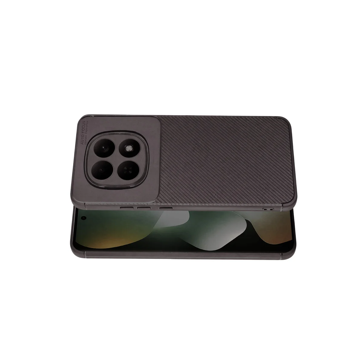 Note 15 Pro 5G Auto Focus Gri Karbon Fiber Kılıf