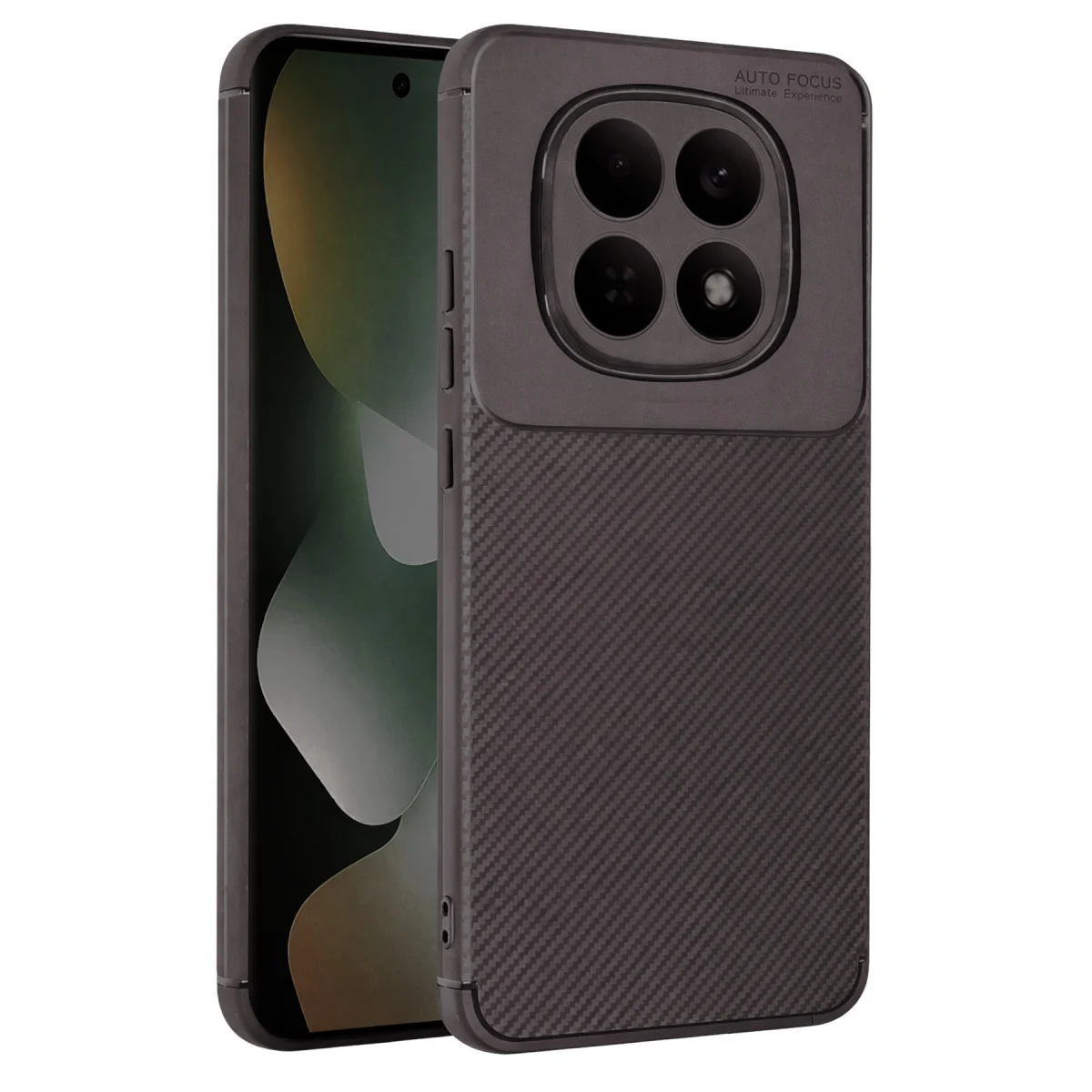 Note 15 Pro 5G Auto Focus Gri Karbon Fiber Kılıf