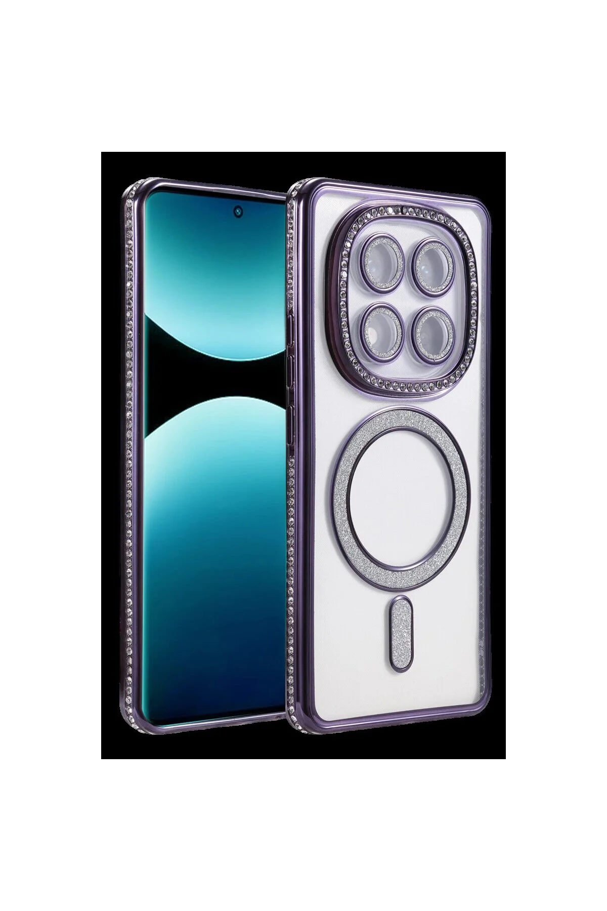 Note 15 Pro 5g Joke Simli Magneticsafe Kılıf - Derin Mor