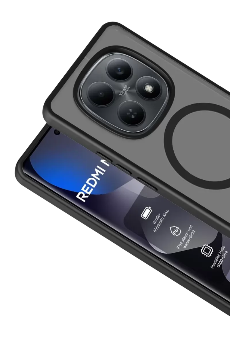 Note 15 Pro 5G Jota Magsafe Kapak - Siyah | Çift Katmanlı Darbe Emici Silikon Kılıf