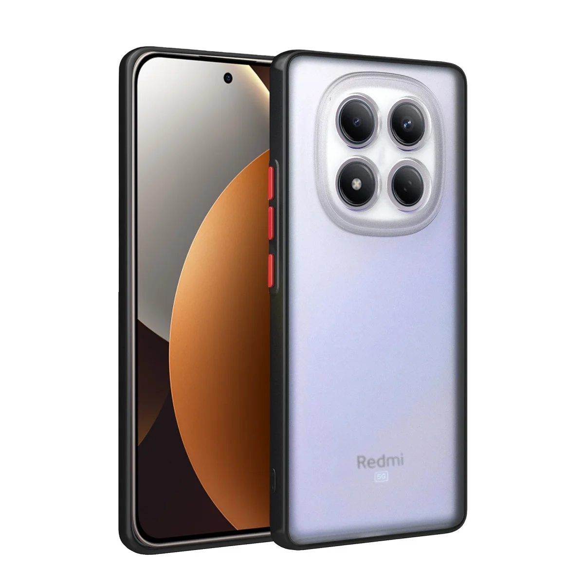 Note 15 Pro 5G Montreal Kamera Korumalı Silikon Kapak - Siyah