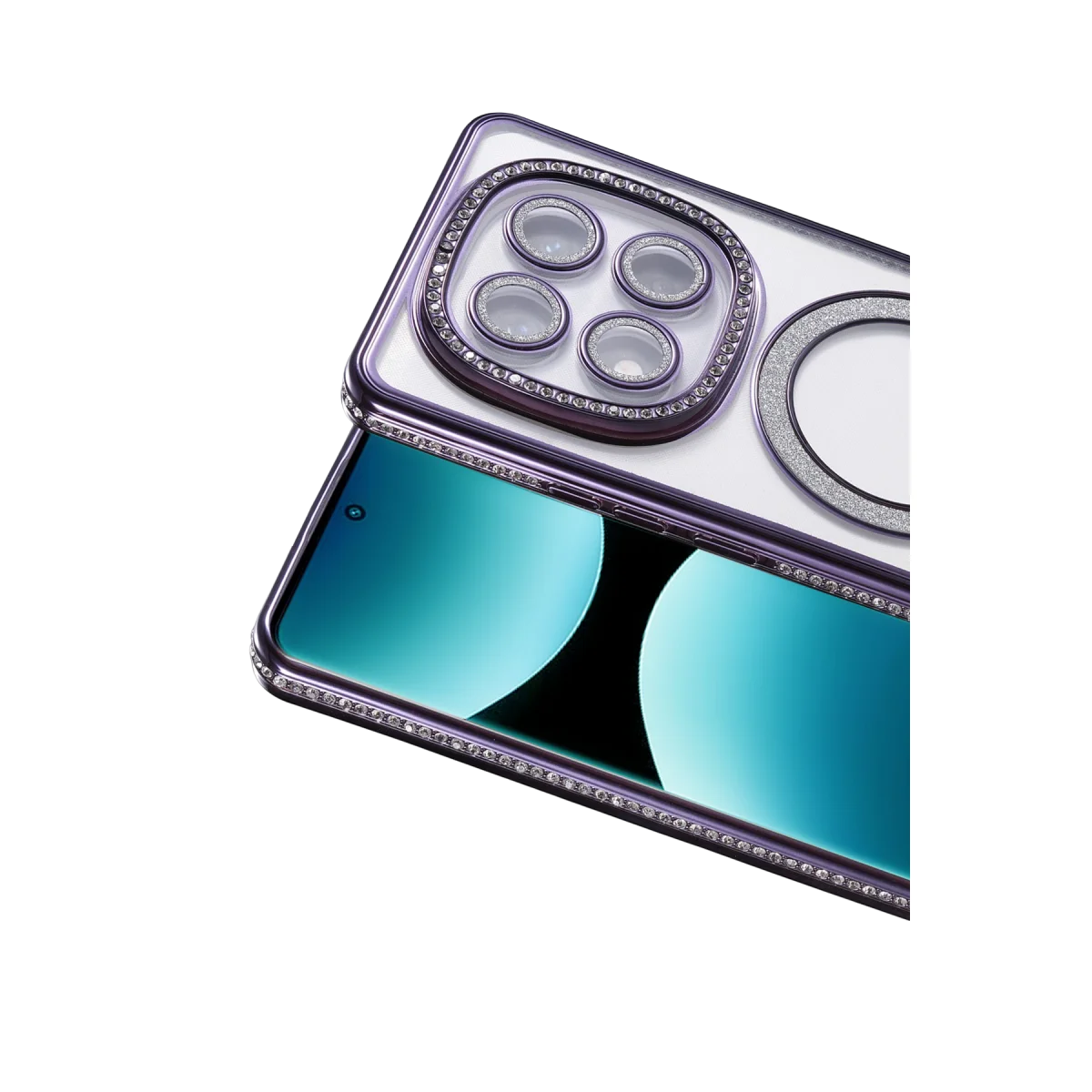 Note 15 Pro Plus 5G Derin Mor Joke Simli Magneticsafe Kılıf - Tüm Koruma ve Şıklık