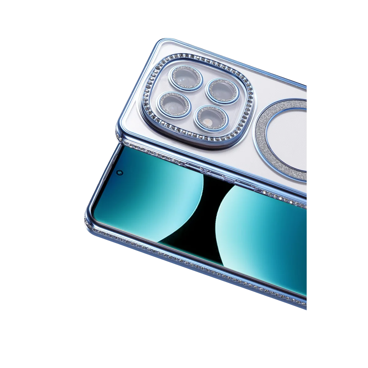 Note 15 Pro Plus 5G Joke Simli Magneticsafe Kılıf - Mavi