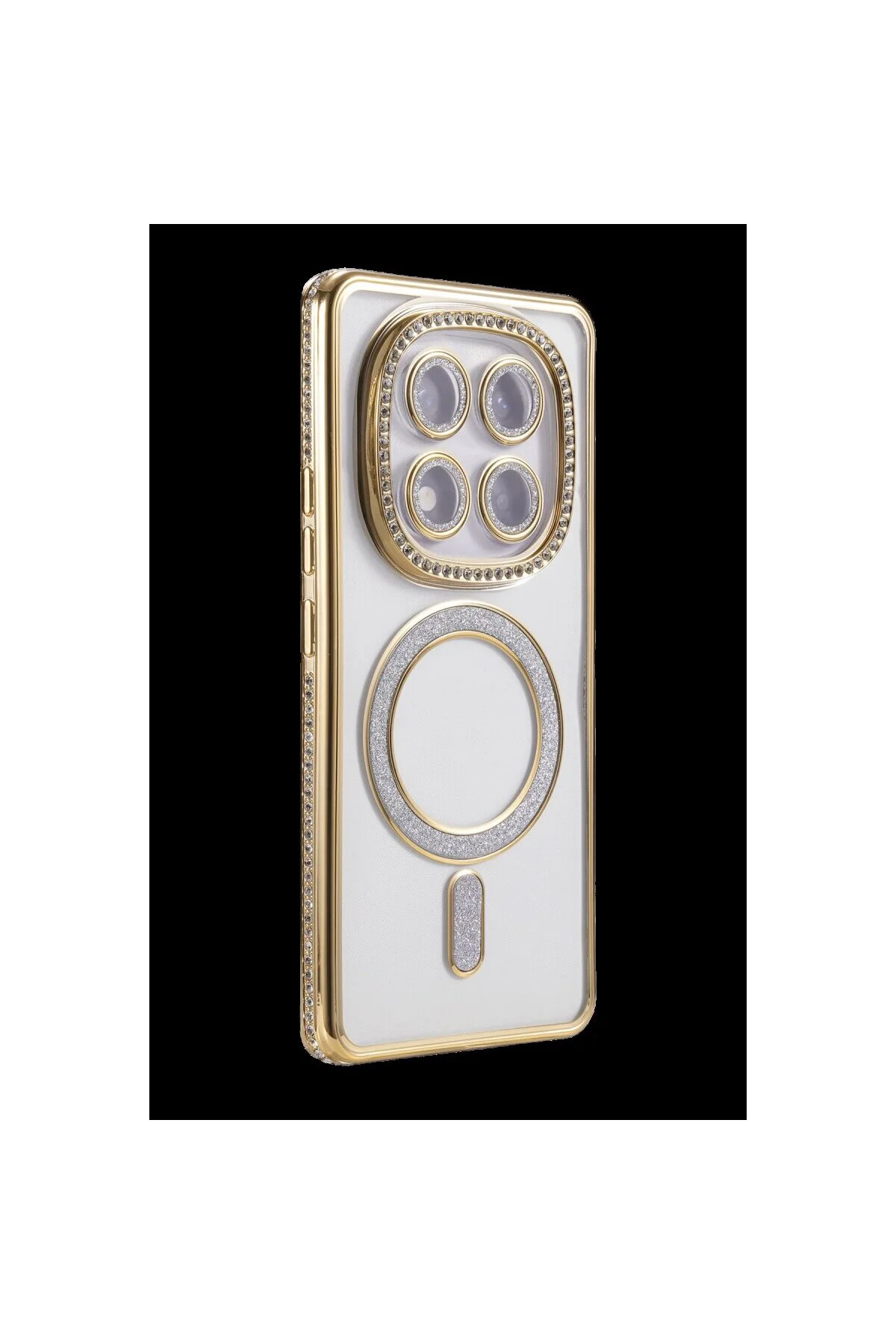 Note 15 Pro Plus 5g Joke Simli Magneticsafe Kılıf - Gold
