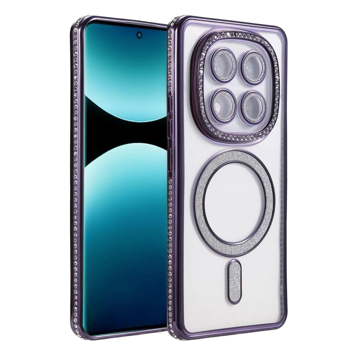 Note 15 Pro Plus 5G Derin Mor Joke Simli Magneticsafe Kılıf - Tüm Koruma ve Şıklık