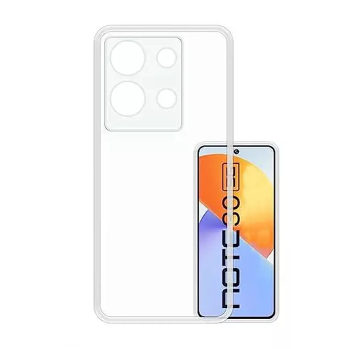 Note 30 Kılıf Lüx Şeffaf Silikon - Ekran Koruyucu ve Pürüzsüz Tasarım