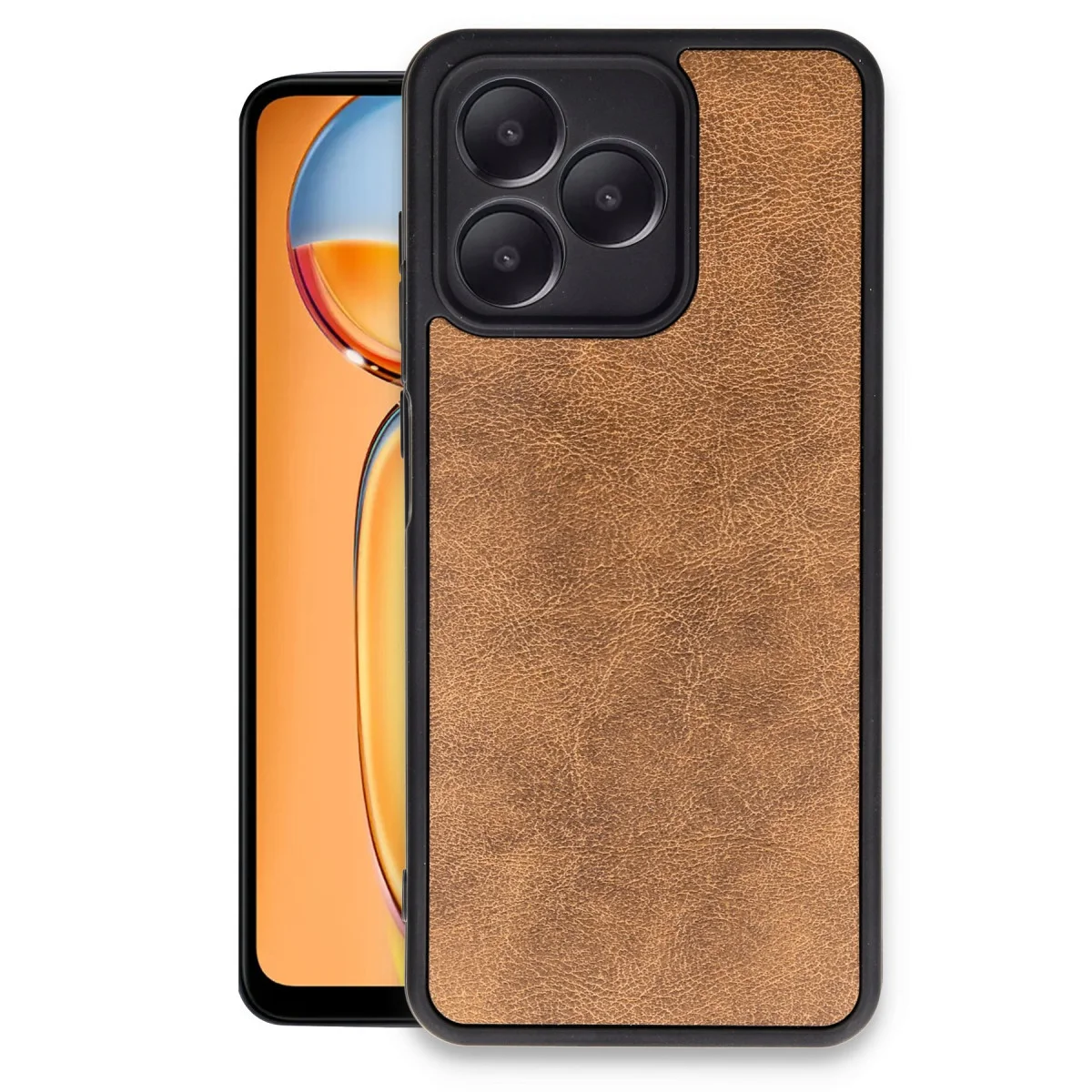 Note 50 4G Aras Deri Kapak - Taba Kılıf (Saf Deri Dokusu ve 360° Koruma)
