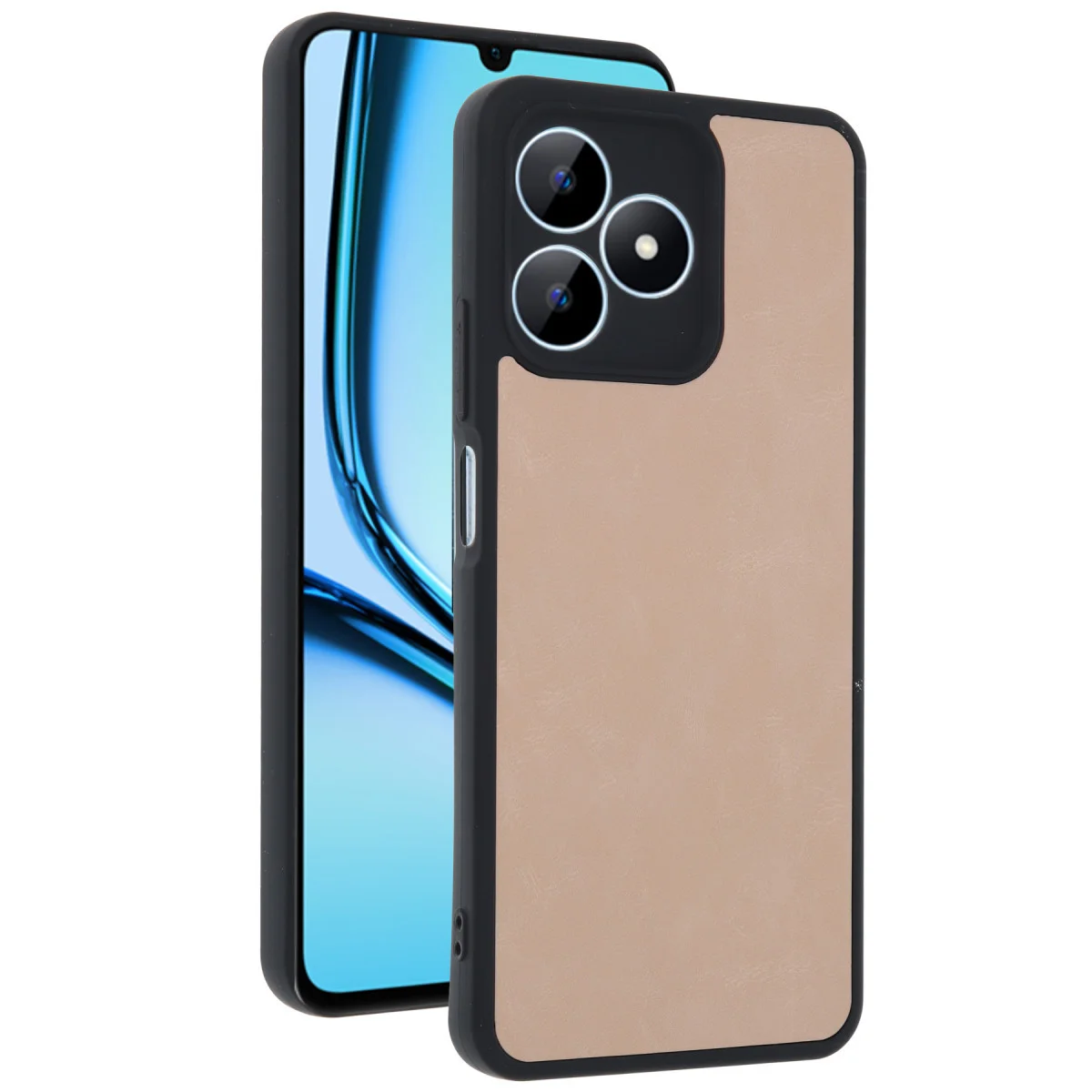 Note 50 4G Aras Deri Kılıf - Pudra, 360 Derece Premium Koruma