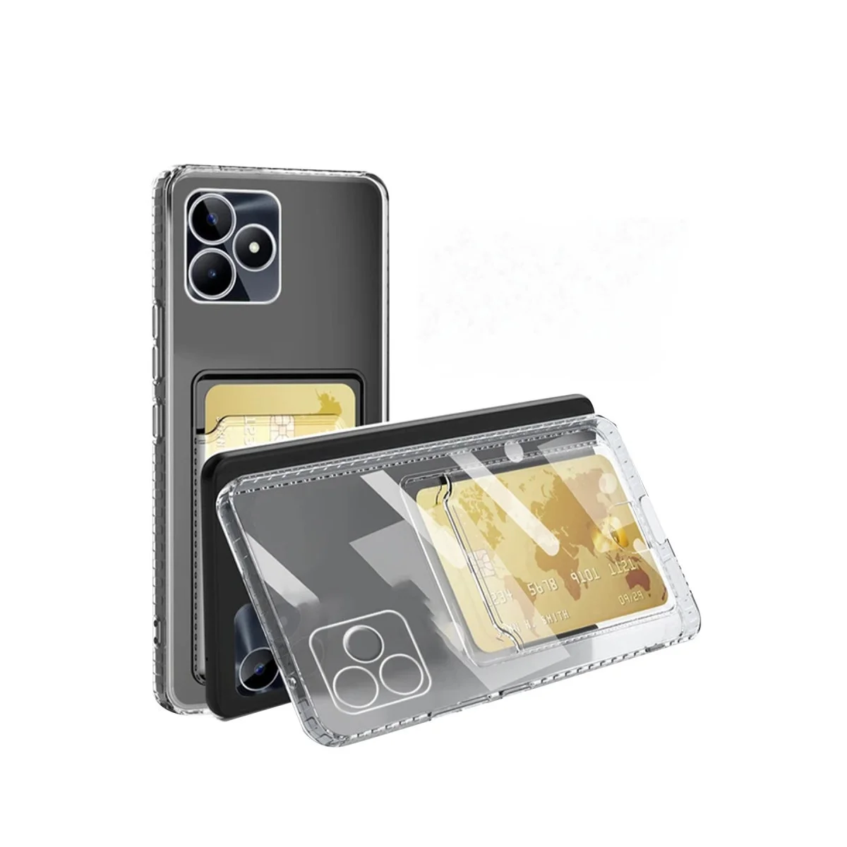 Note 50 4G Şeffaf Silikon Kılıf - Kart Yuvaya Sahip ve 0.7mm Ultra Koruma