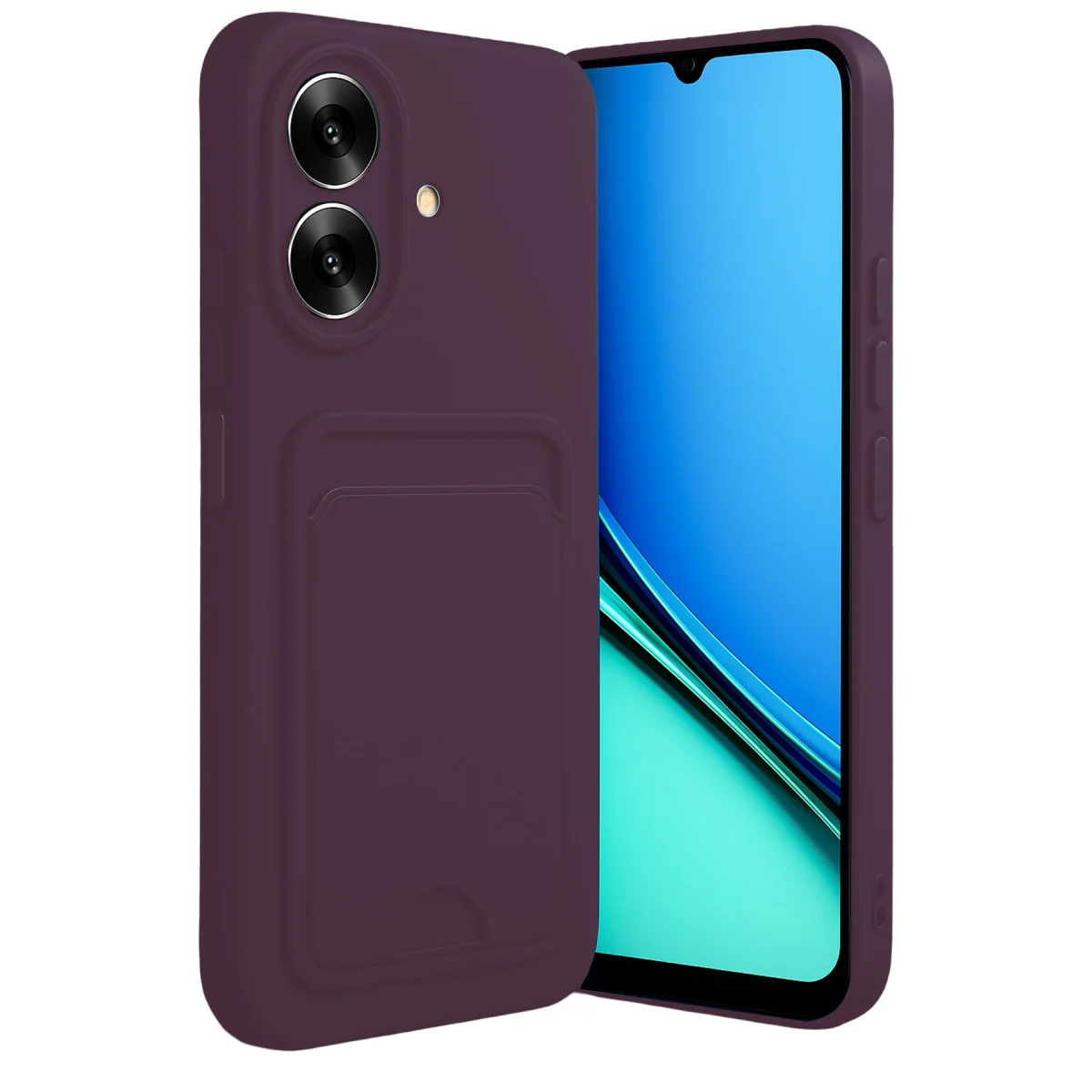 Note 60 Kelvin Kartvizitli Silikon Kılıf - Derin Mor
