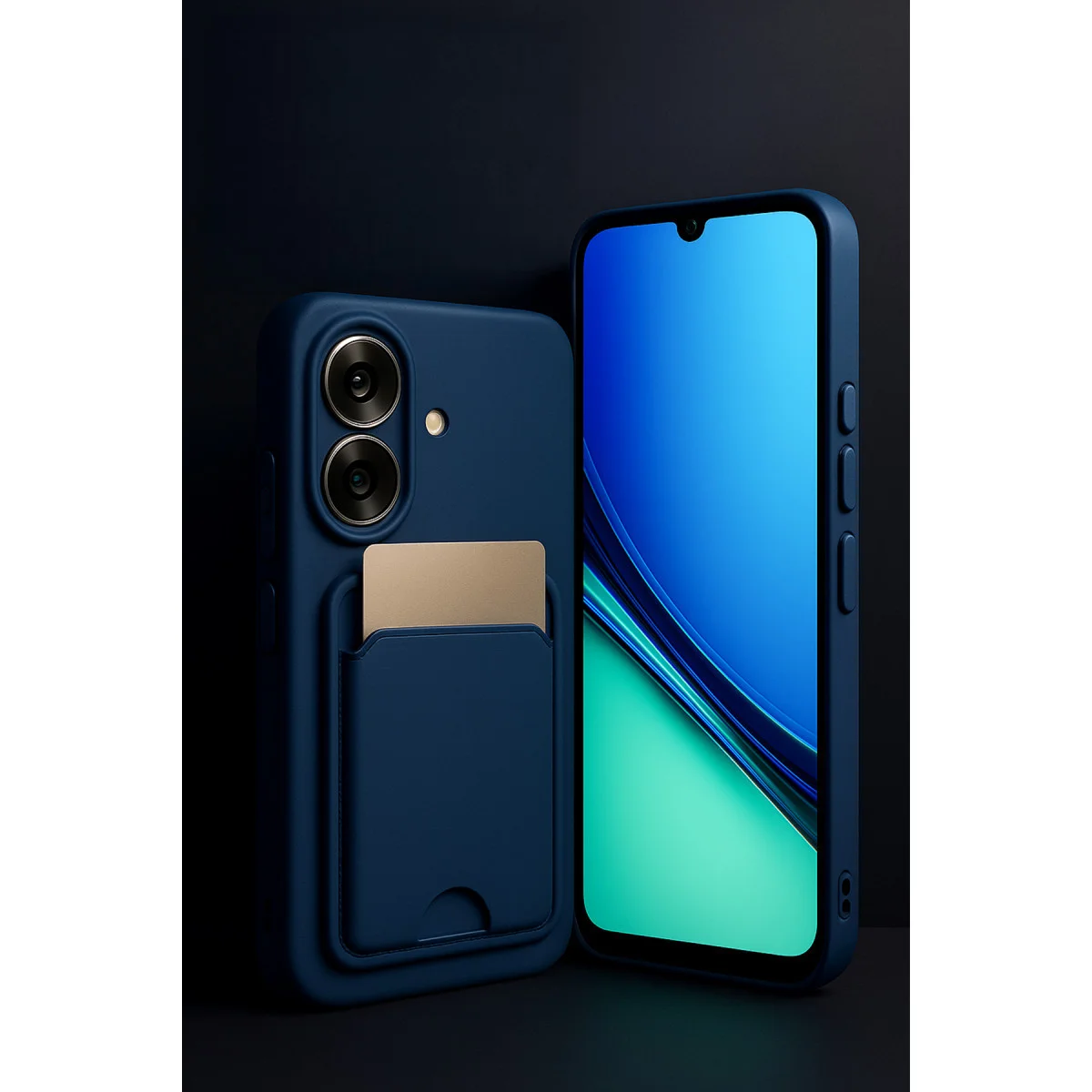 Note 60 Kelvin Kartvizitli Silikon Kılıf - Derin Mor