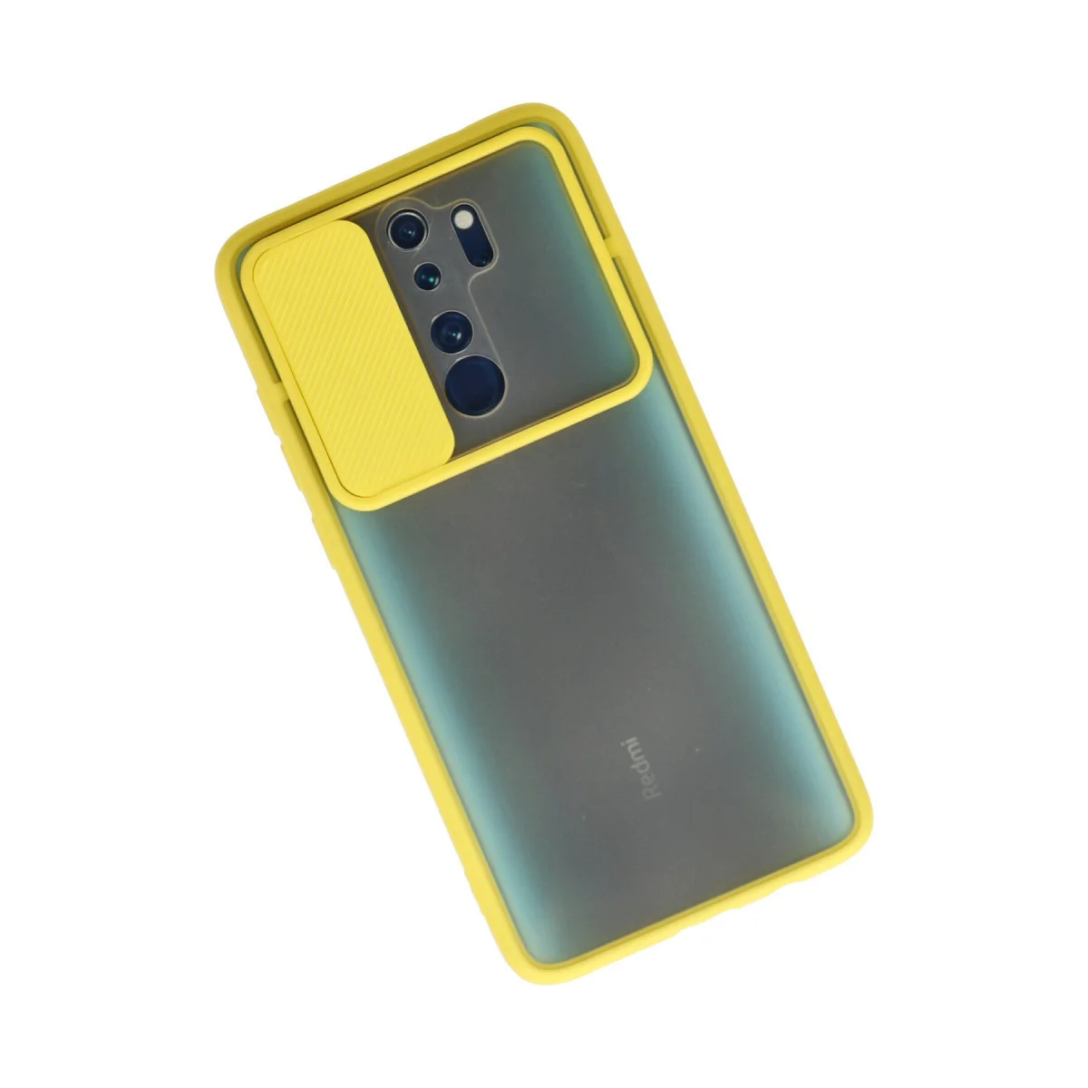 Note 8 Pro Kılıf - Palm Buzlu Kamera Sürgülü Silikon Koruyucu