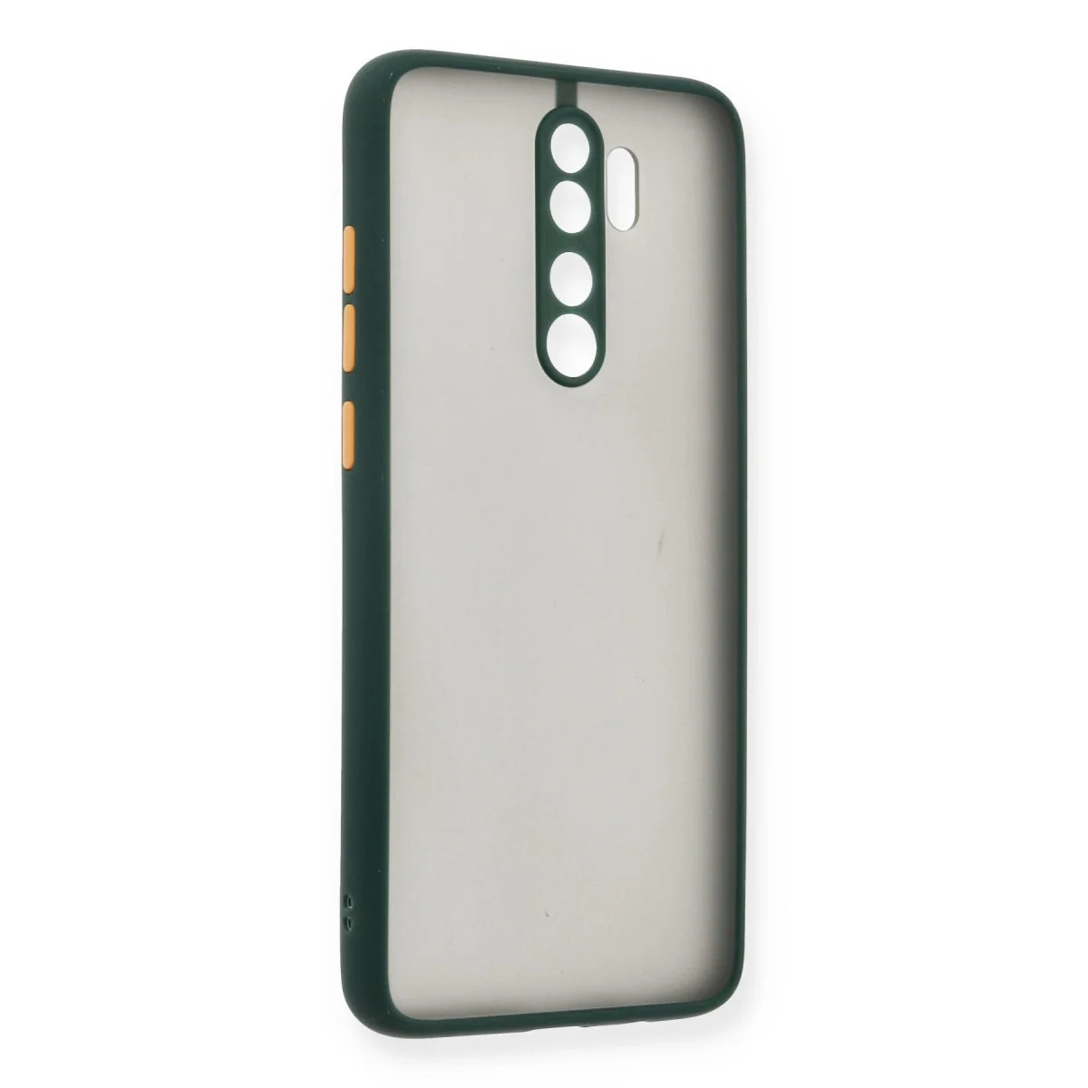 Note 8 Pro Montreal Kılıf - Silikon Kapak, Kamera Koruma, Yeşil