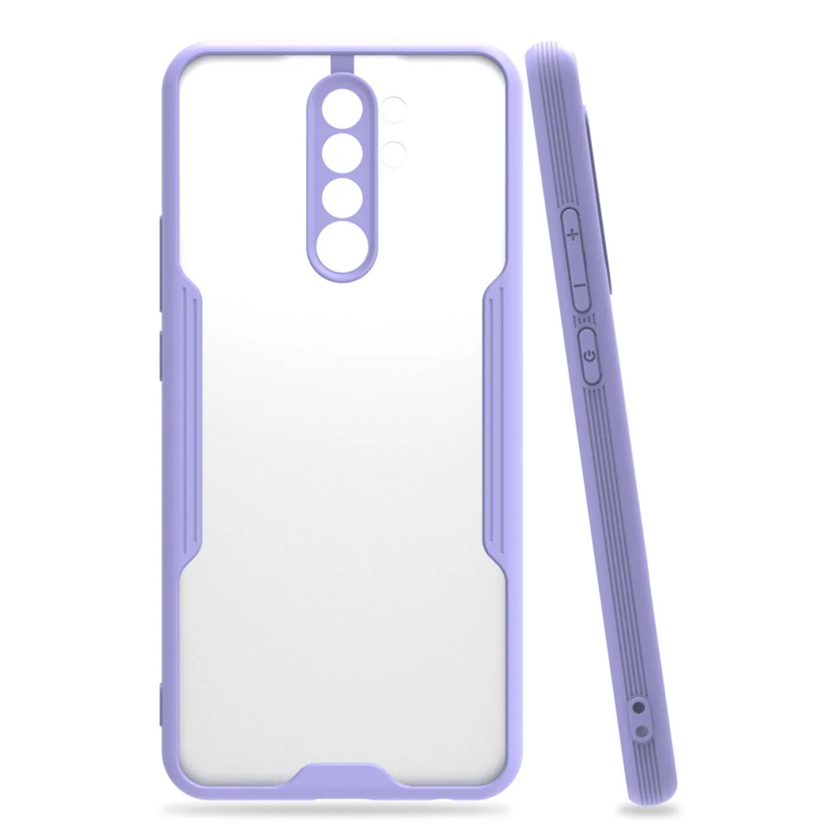 Note 8 Pro Platin Silikon Kılıf - Lila (Premium Koruma ve Şıklık)