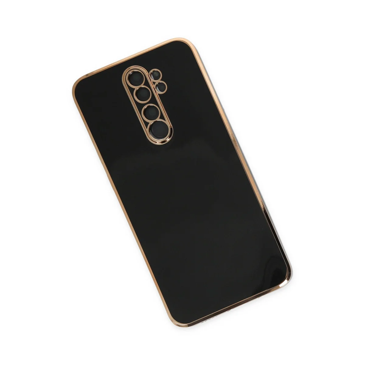 Note 8 Pro Volet Silikon Kılıf - Siyah - Premium Kamera Koruma ve Esnek Tasarım