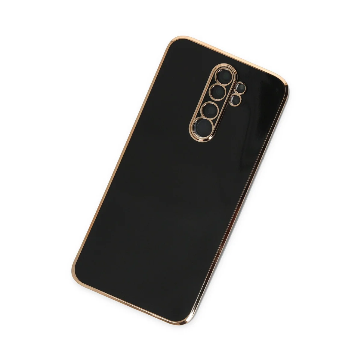 Note 8 Pro Volet Silikon Kılıf - Siyah - Premium Kamera Koruma ve Esnek Tasarım