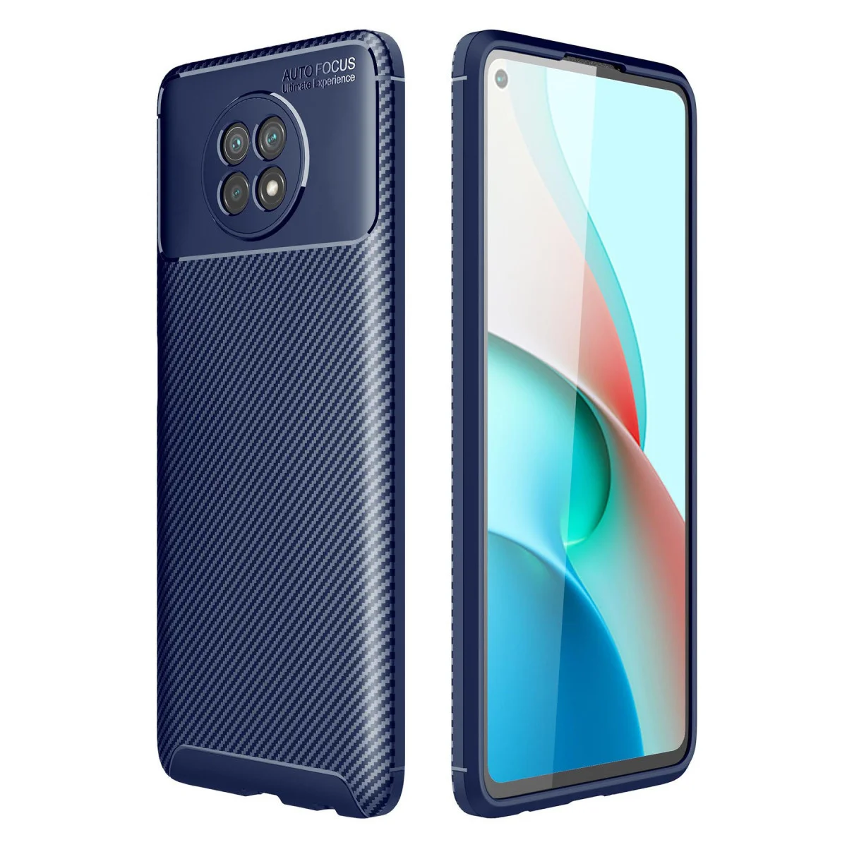 Note 9 5G Auto Focus Karbon Kılıf - Lacivert