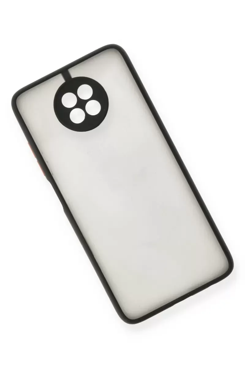 Note 9 5G ile Uyumlu Montreal Silikon Kılıf - Siyah, Darbe Emici, Kamera Korumalı