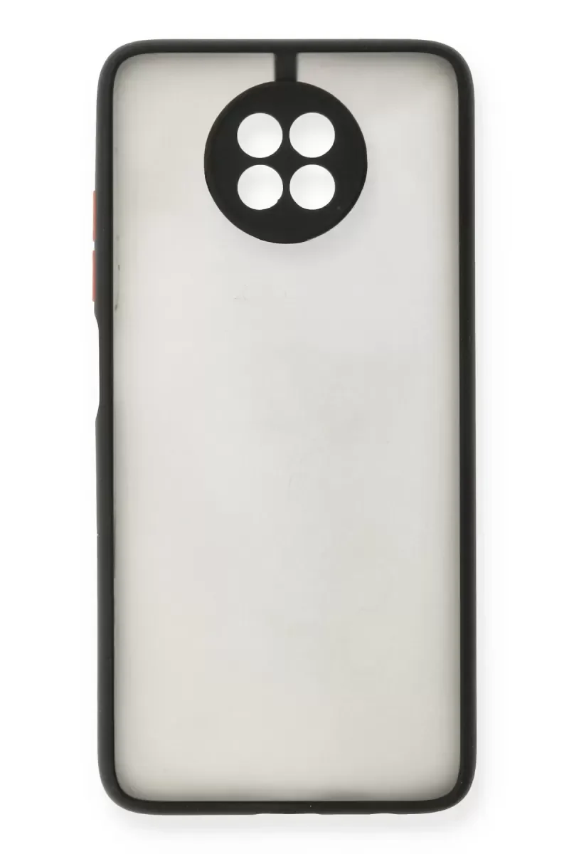 Note 9 5G ile Uyumlu Montreal Silikon Kılıf - Siyah, Darbe Emici, Kamera Korumalı