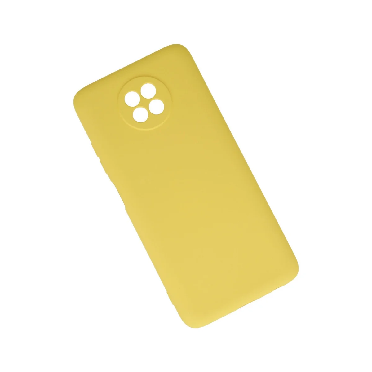 Note 9 5G Kılıf Nano İçi Kadife Silikon - Sarı