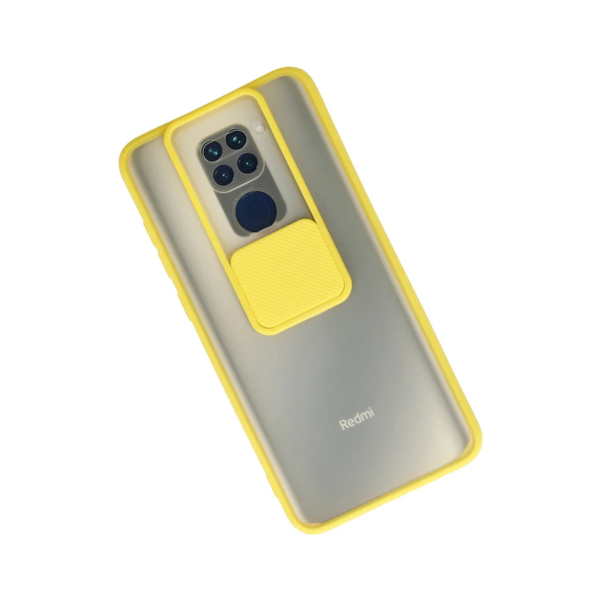 Note 9 Kılıf Palm Buzlu Kamera Sürgülü Silikon - Sarı