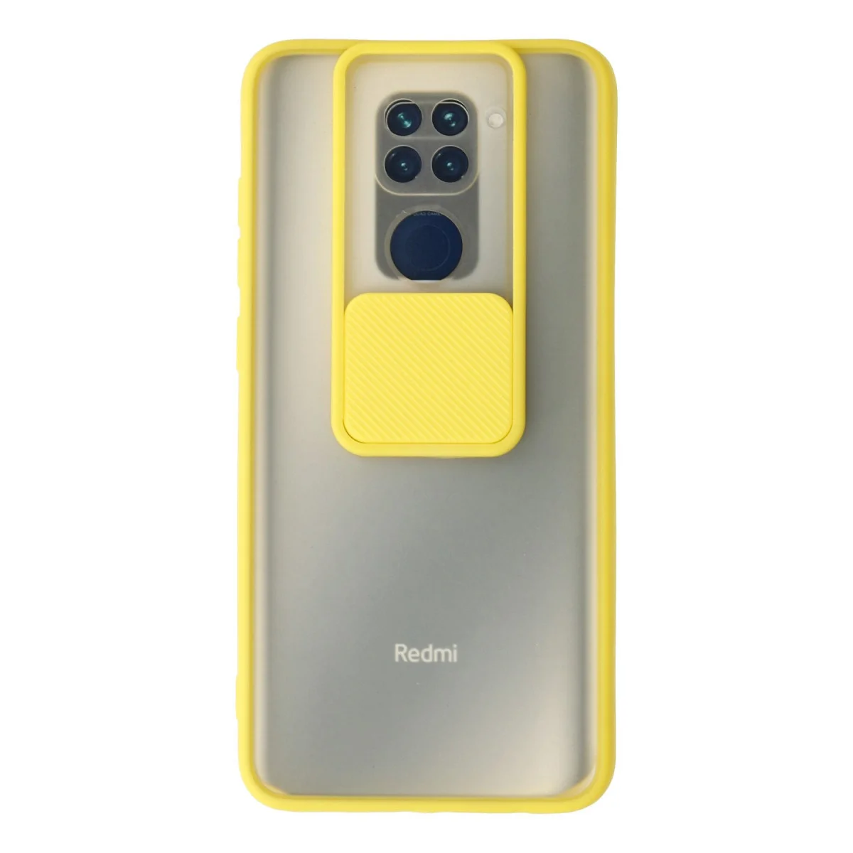 Note 9 Kılıf Palm Buzlu Kamera Sürgülü Silikon - Sarı
