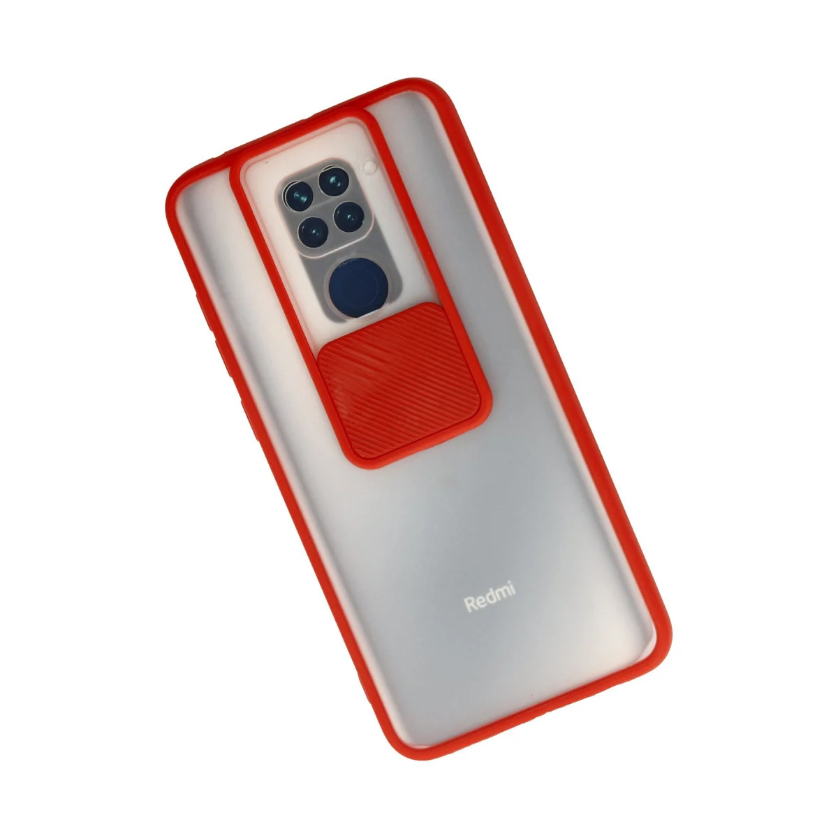 Note 9 Kılıf Palm Buzlu Kamera Sürgülü Silikon - Kırmızı