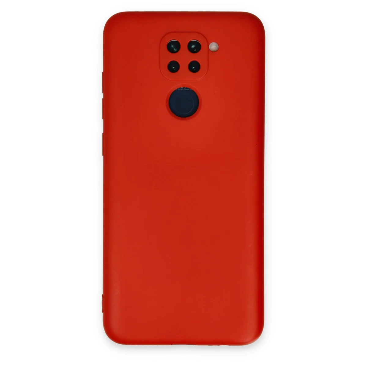 Note 9 Nano İçi Kadife Silikon Kılıf - Kırmızı, Yerli Üretim, Şık ve Şok Emici Koruma