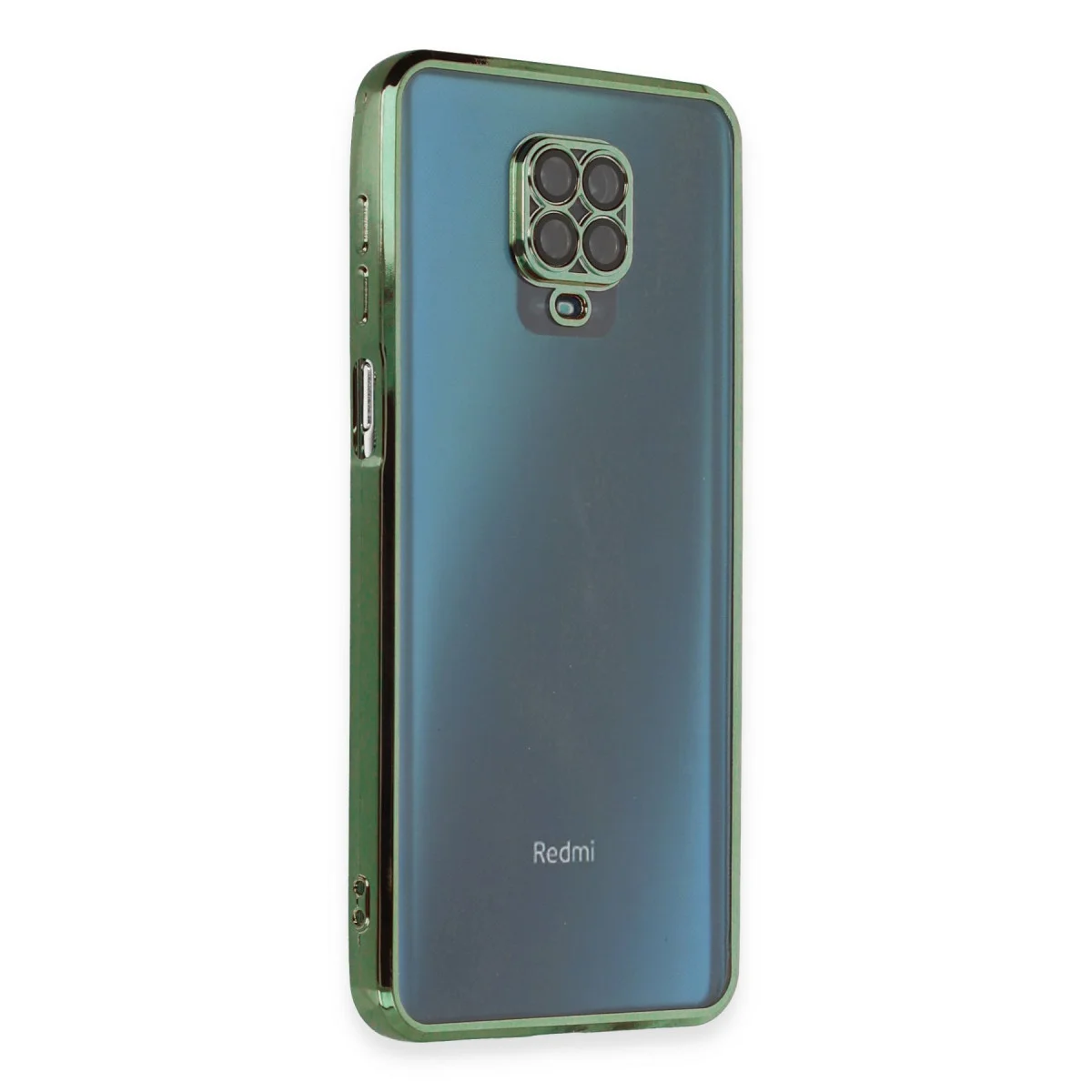 Note 9 Pro Kılıf Razer Lensli Silikon - Yeşil
