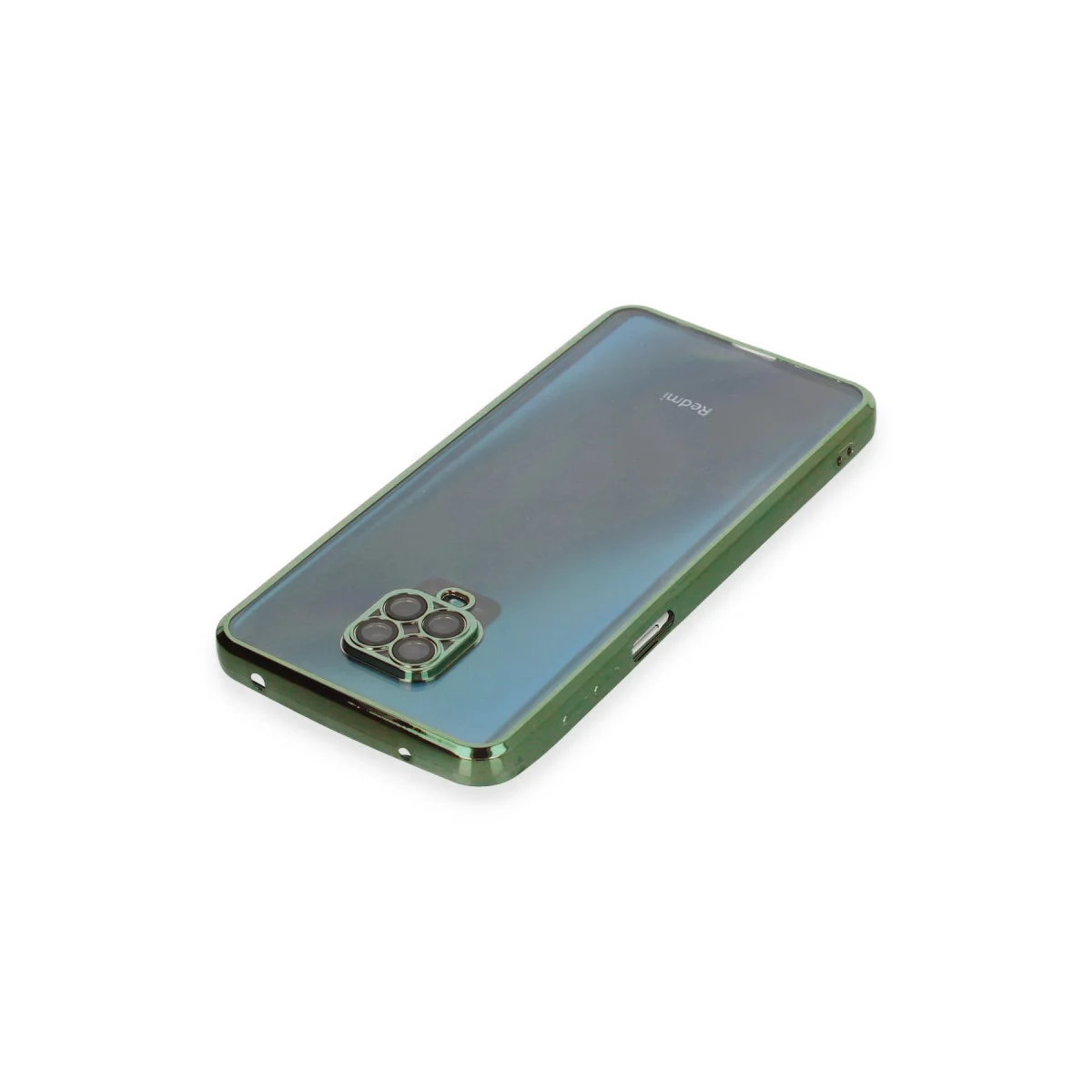Note 9 Pro Kılıf Razer Lensli Silikon - Yeşil