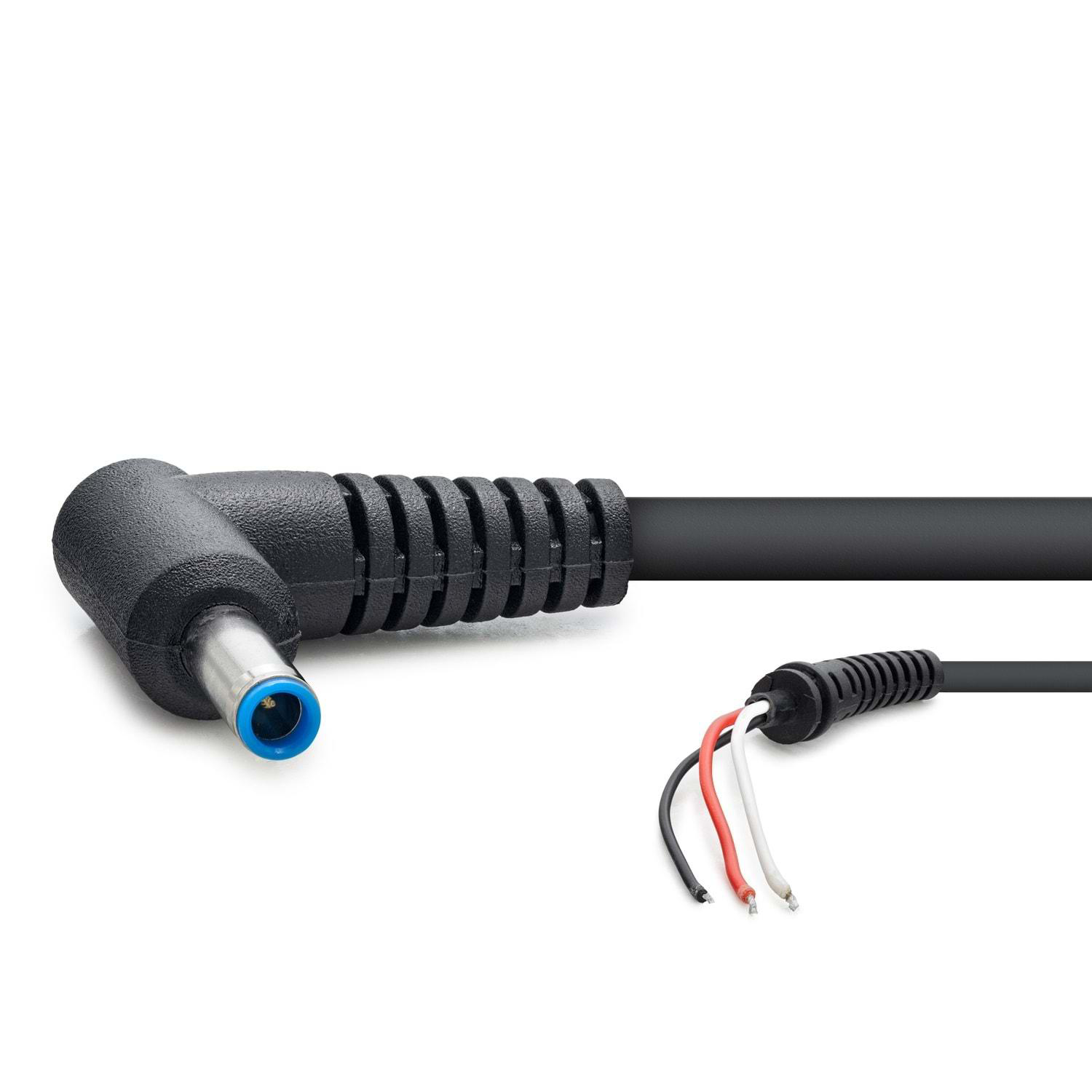 Notebook Adaptör Kablosu 3Lü 4.5*3.0 Hp 30W-90W 1.2M Siyah HDX555