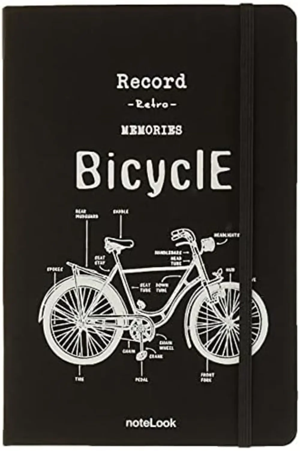 Notelook Tekstil Kapak Çizgili Defter A5 Beyaz 1178227