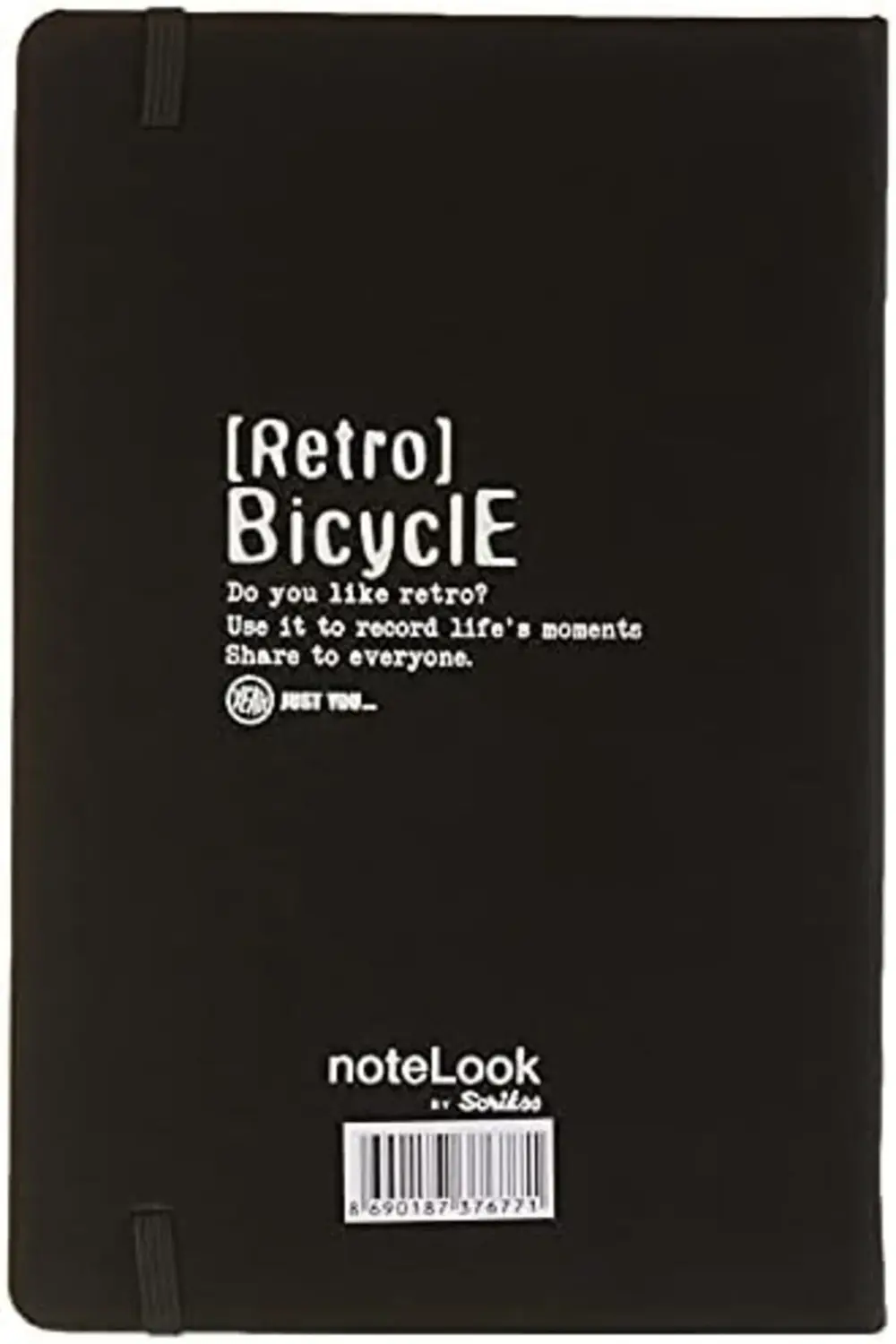 Notelook Tekstil Kapak Çizgili Defter A5 Beyaz 1178227