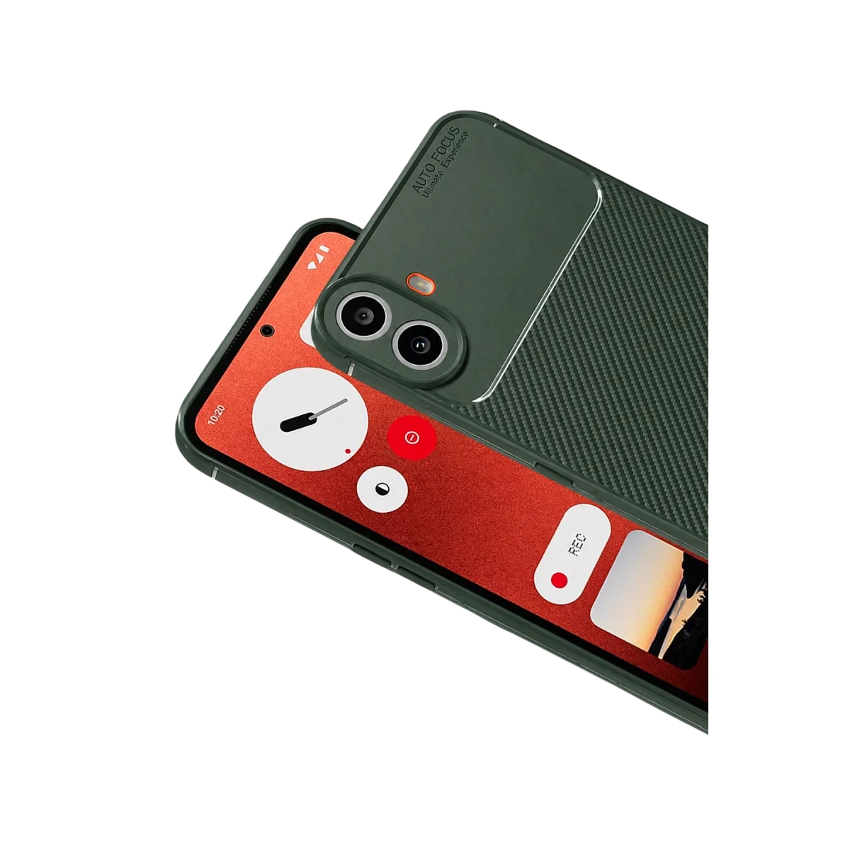 Nothing Phone Nothing Cmf Phone 1 Auto Focus Karbon Kapak - Yeşil Nothing Phone Nothing Cmf Phone 1 Auto Focus Karbon Kapak - Yeşil