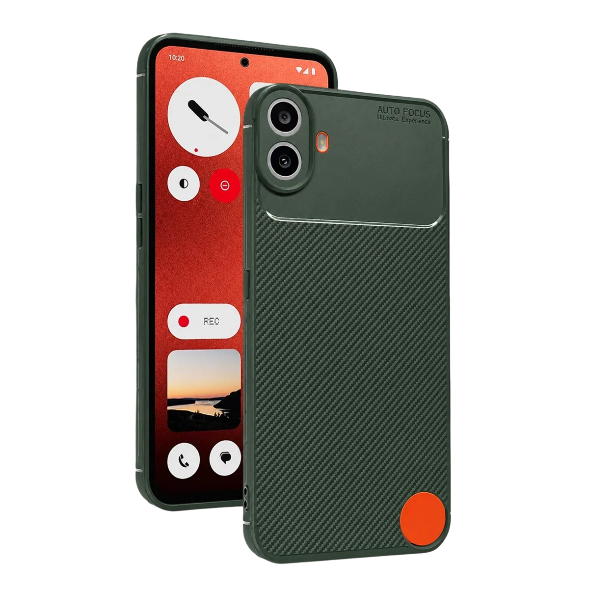 Nothing Phone Nothing Cmf Phone 1 Auto Focus Karbon Kapak - Yeşil Nothing Phone Nothing Cmf Phone 1 Auto Focus Karbon Kapak - Yeşil