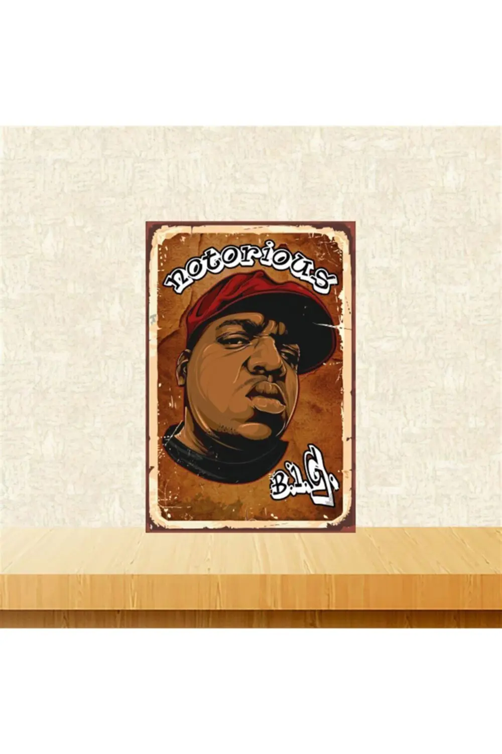 Notorious B.ı.g 20-30 Cm Retro Ahşap Tablo Tkfx4760