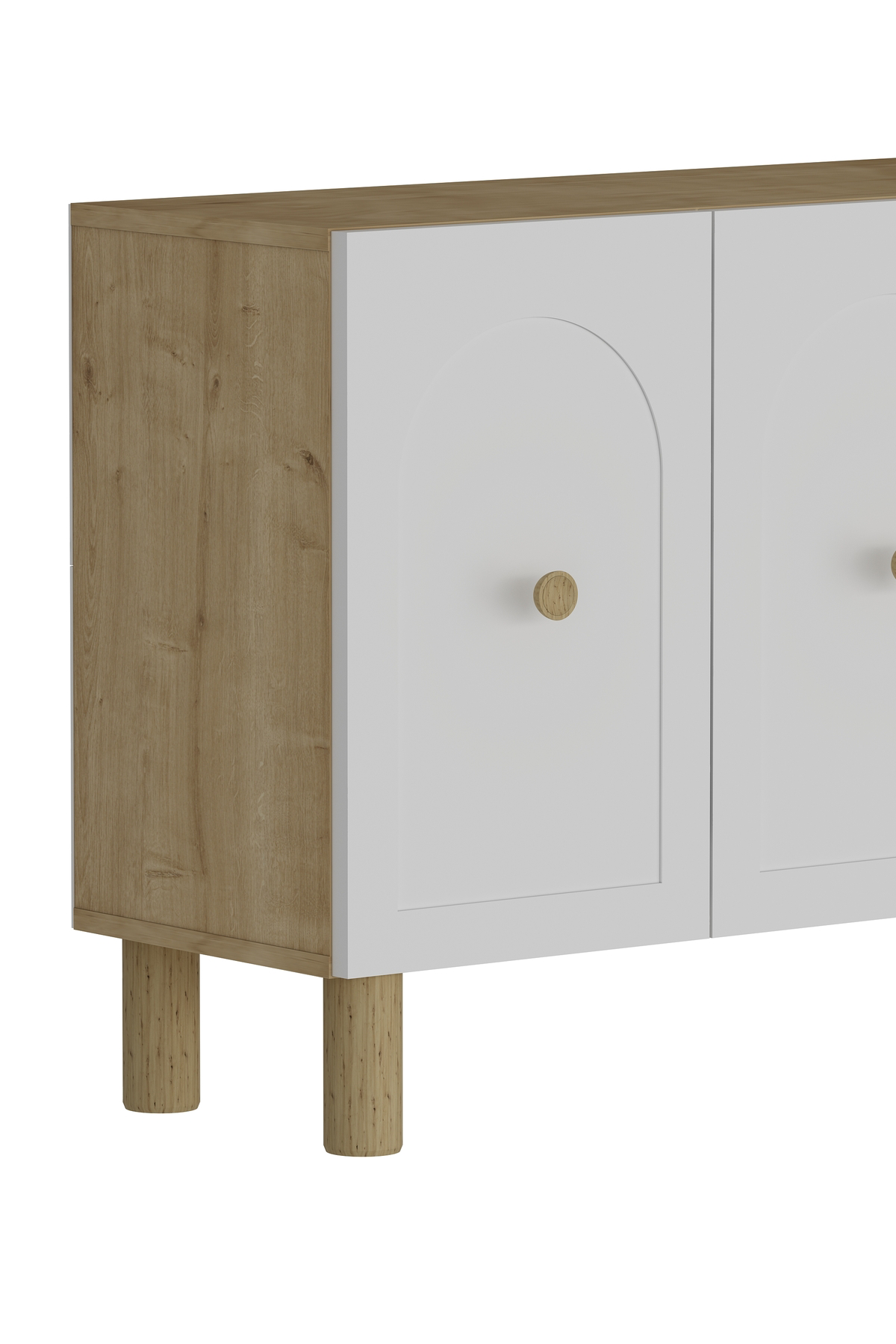 Notrect (KB150) Bohem Konsol Safir Meşe Beyaz