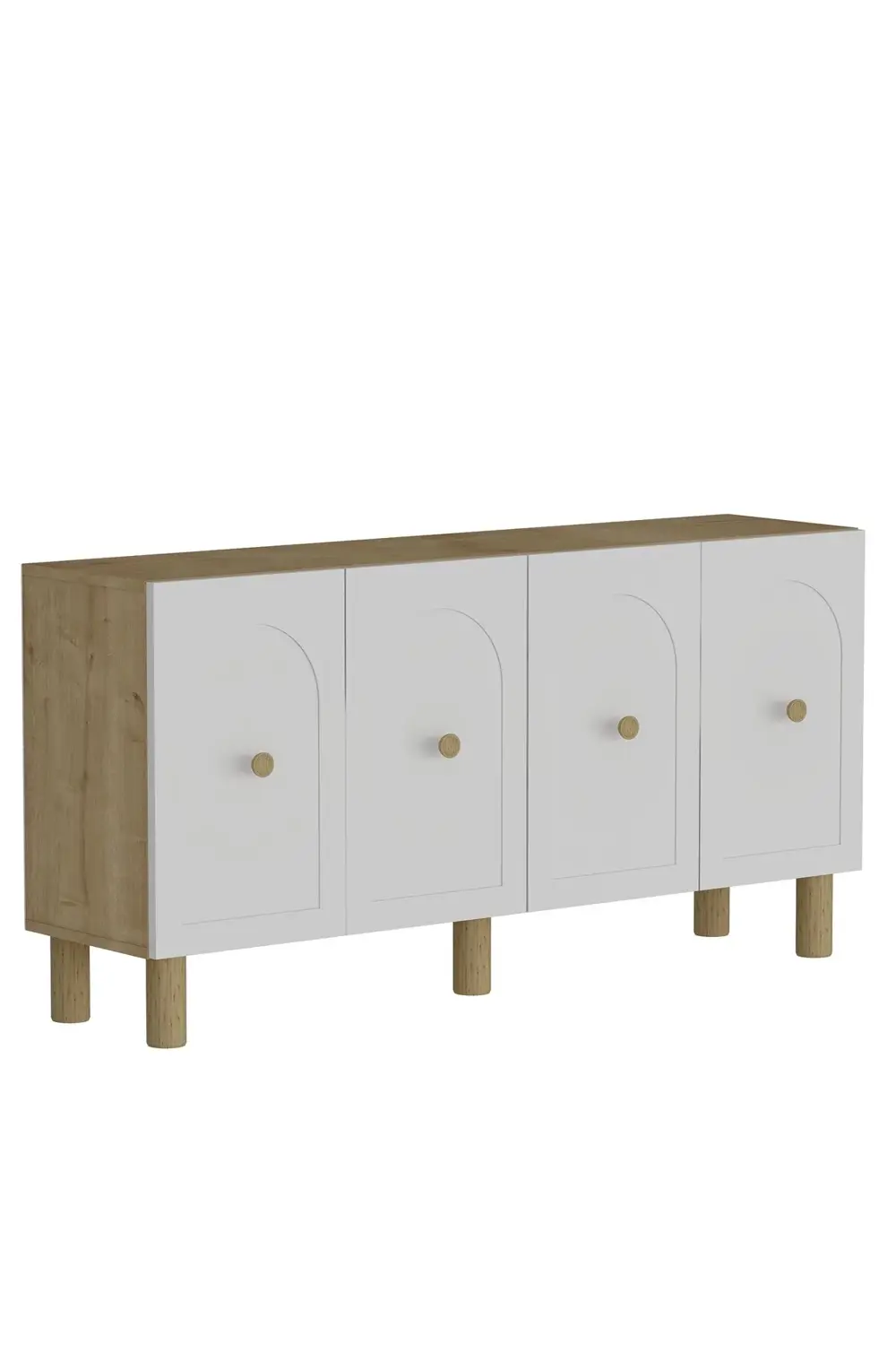 Notrect (KB150) Bohem Konsol Safir Meşe Beyaz