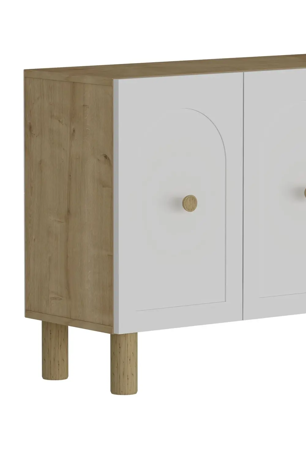 Notrect (KB150) Bohem Konsol Safir Meşe Beyaz